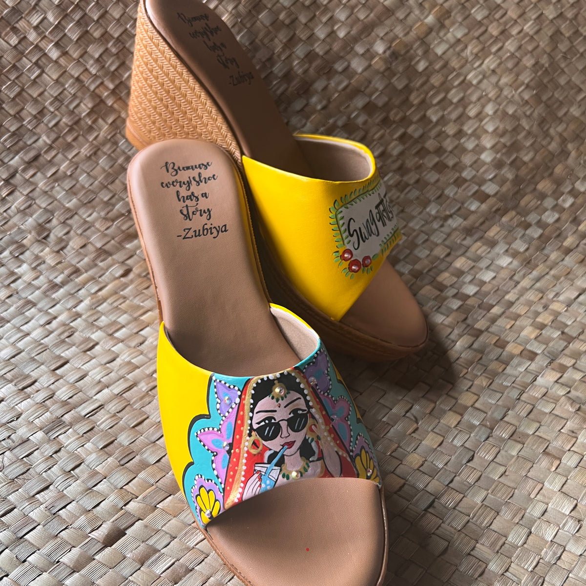 Swag wali dulhan yellow Wedges – zubiyastore