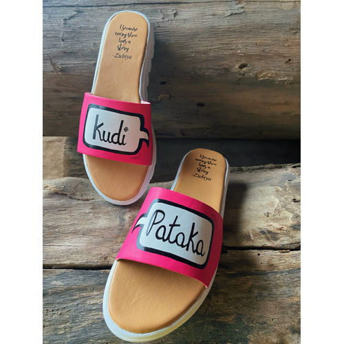 Kudi Pataka Hot Pink Slides