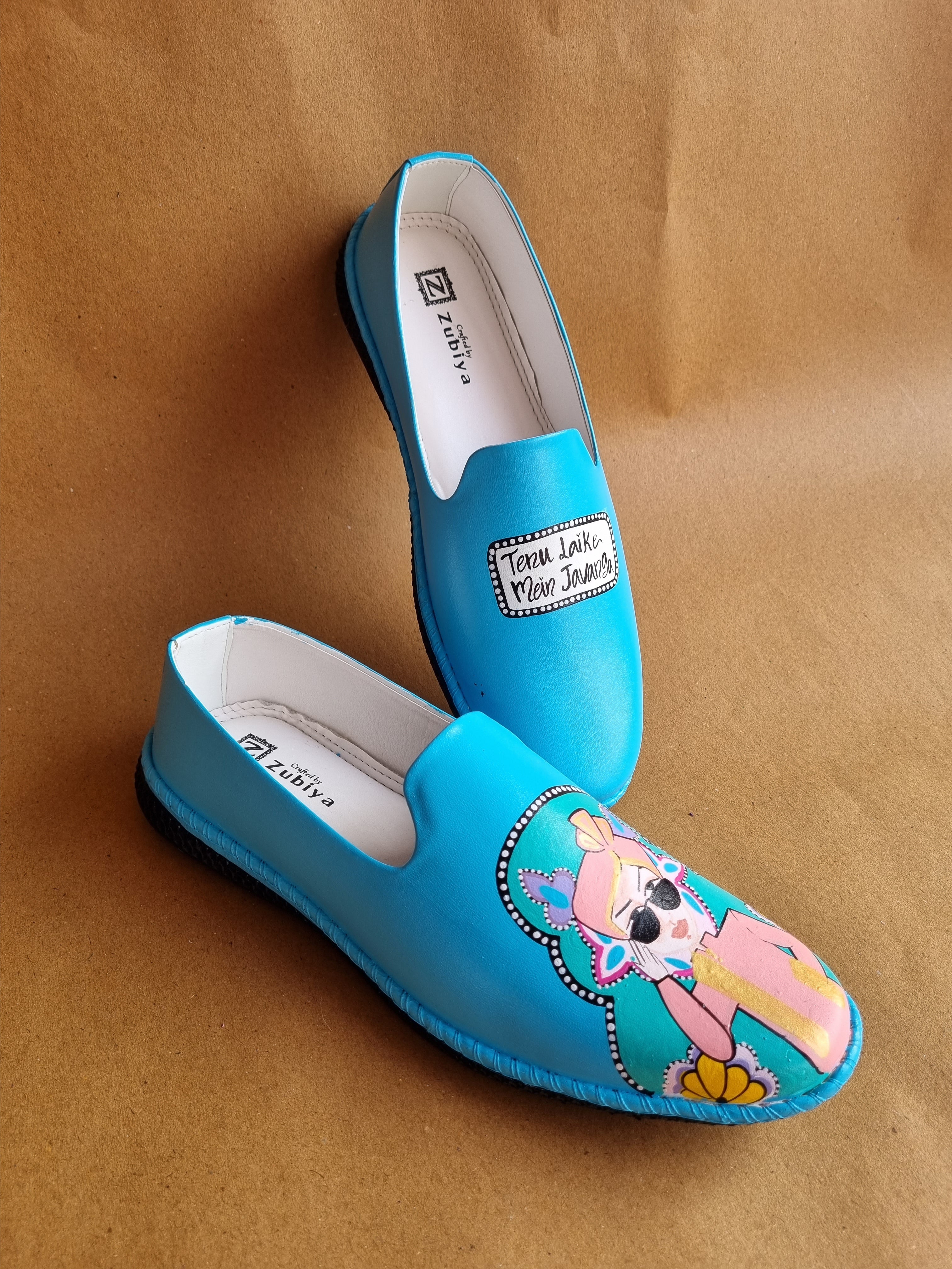 Sky blue dulha mojris