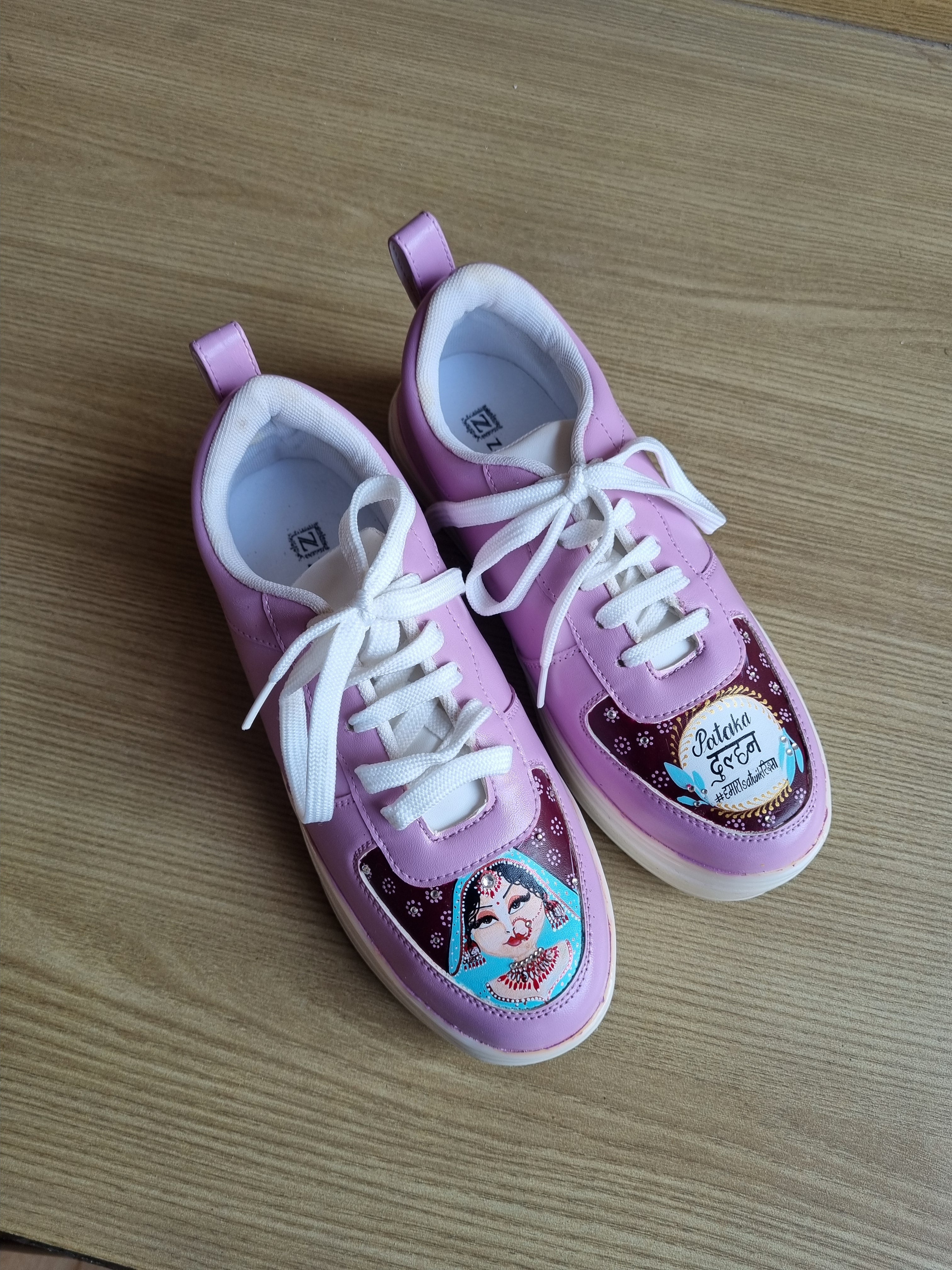 LED RECHARGEABLE onion pink BRIDAL  sneakers