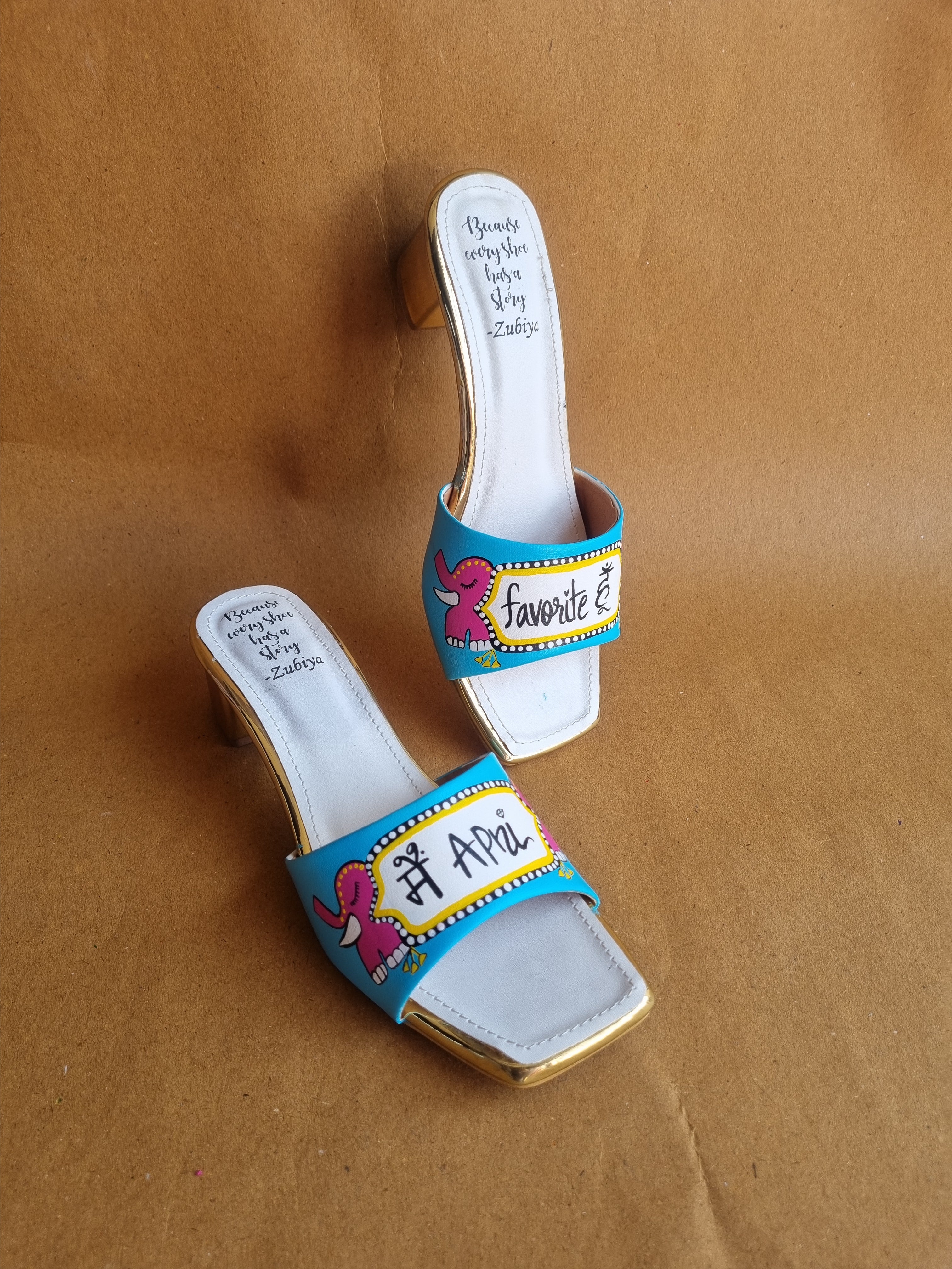 Teal blue Hot Ellie - Mein apni favorite hun heels