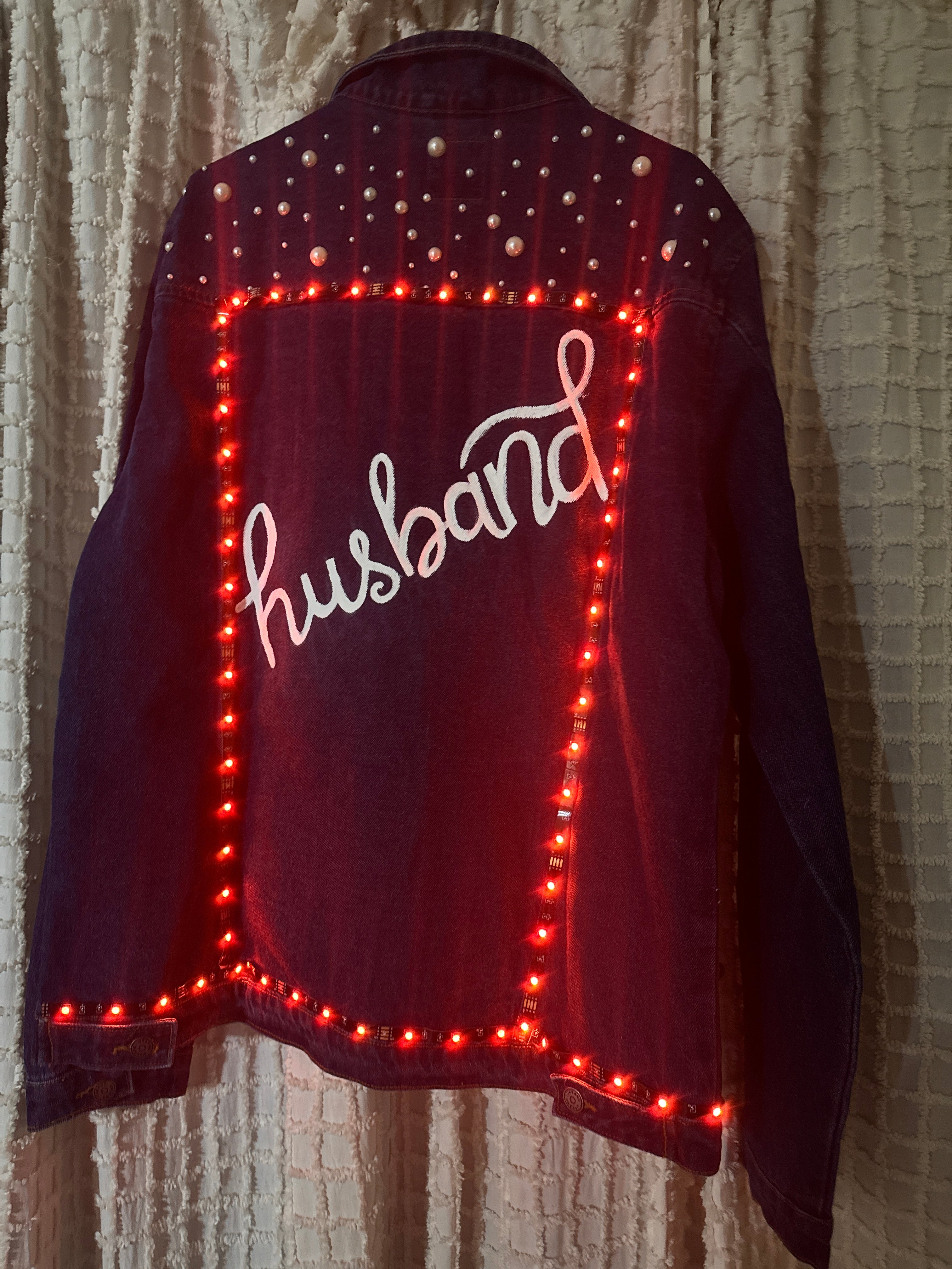 Husband Pearl Denim jacket with LED lights