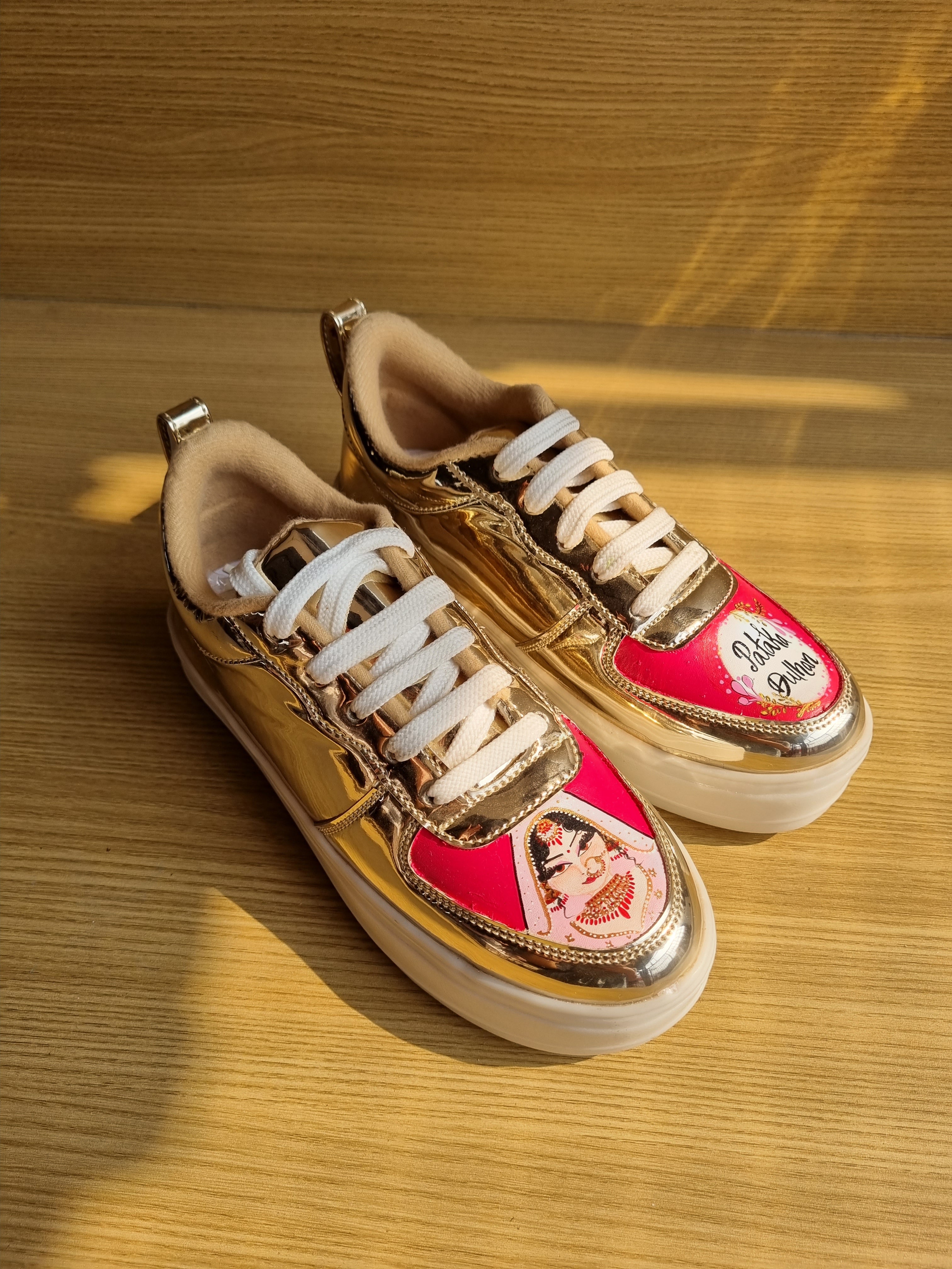 LED RECHARGEABLE GOLDEN BRIDAL  sneakers