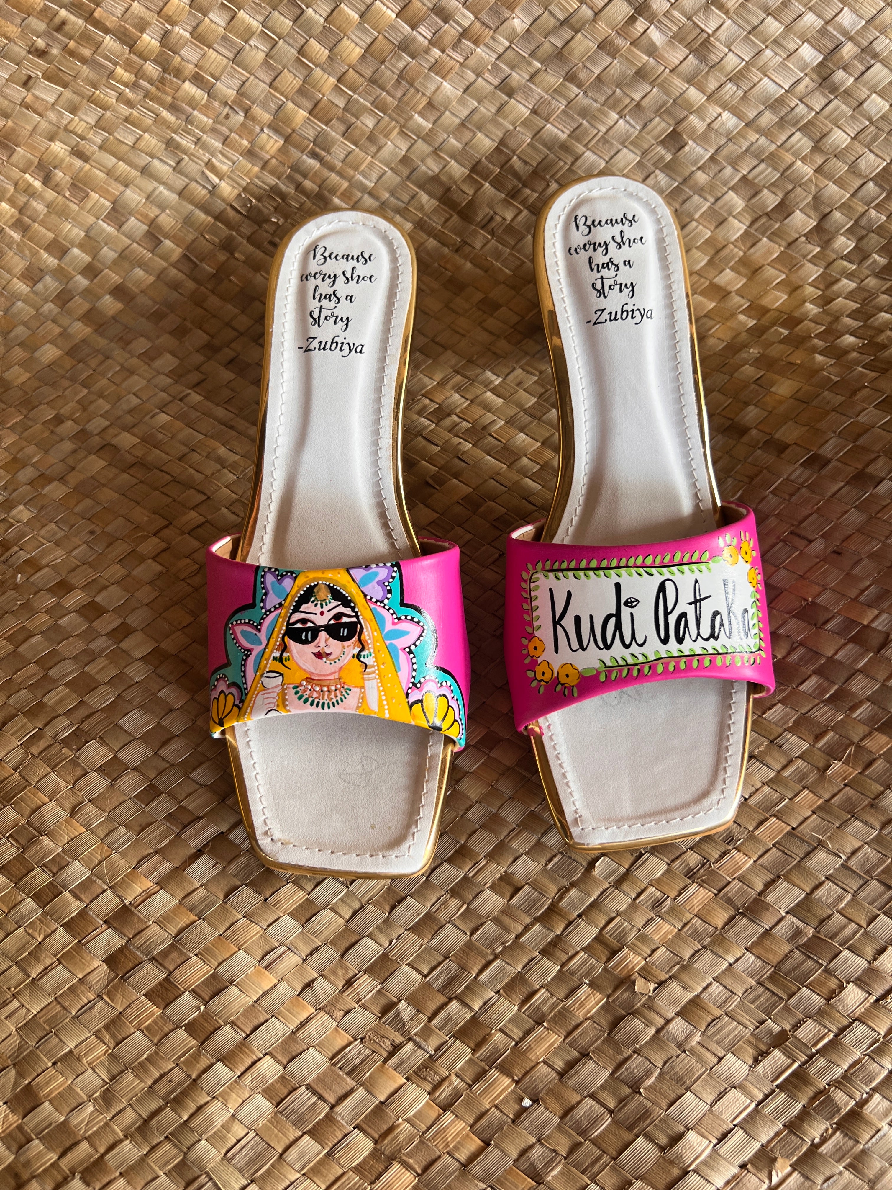 Hot Pink- Swag Dulhan Artwork Heels