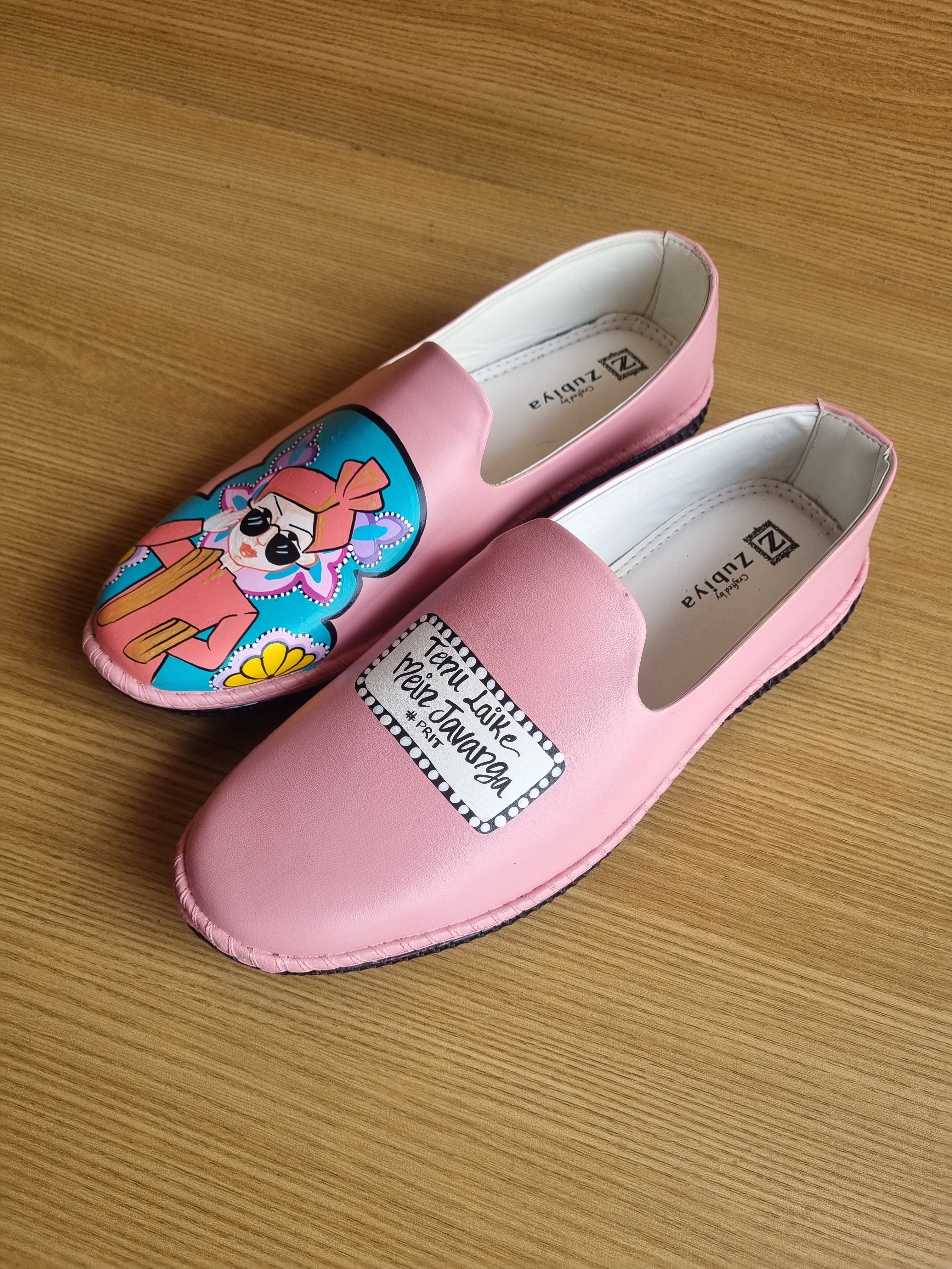 Pastel pink  dulha mojris