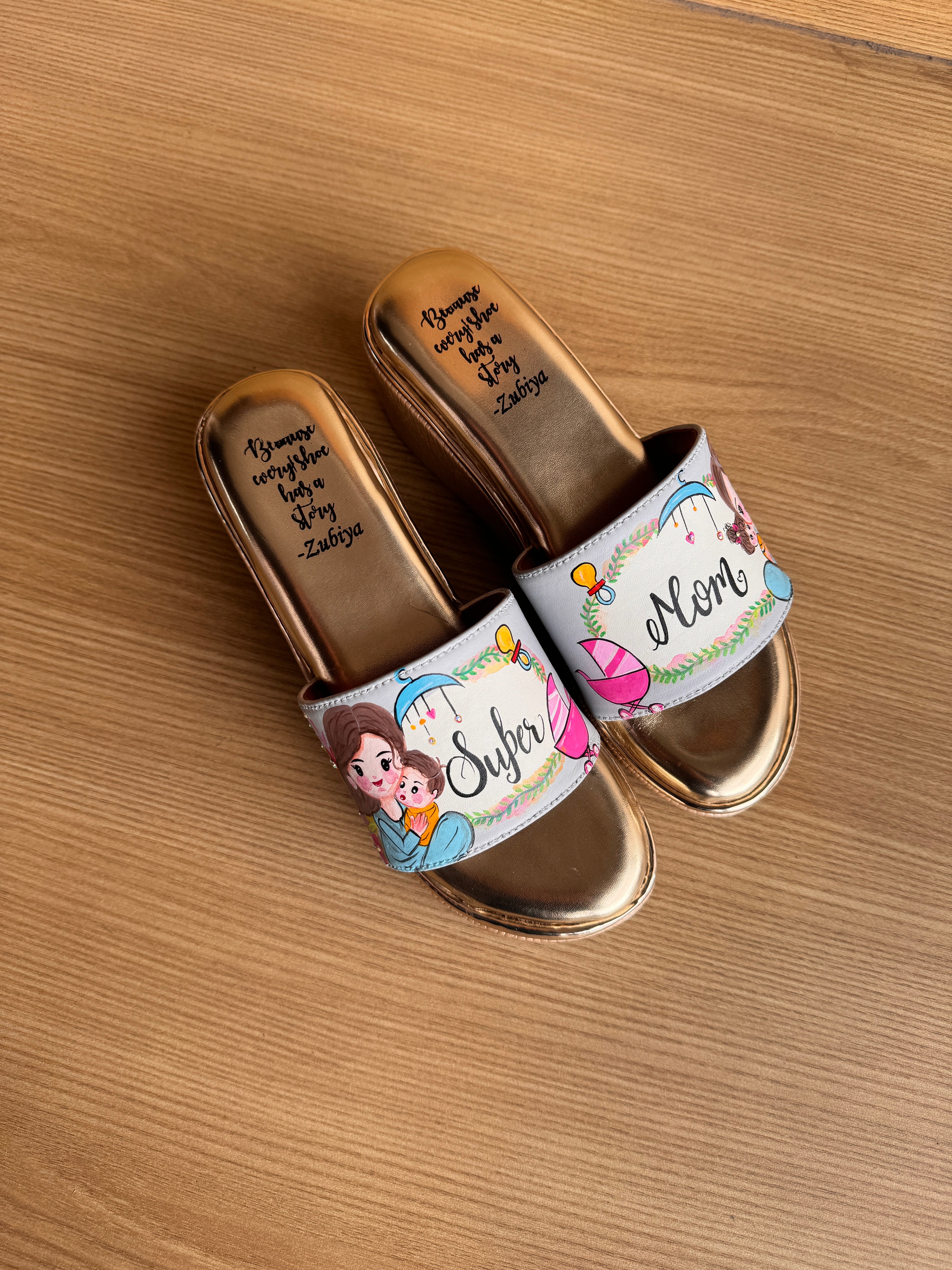 Super mom 3 inch wedges heels