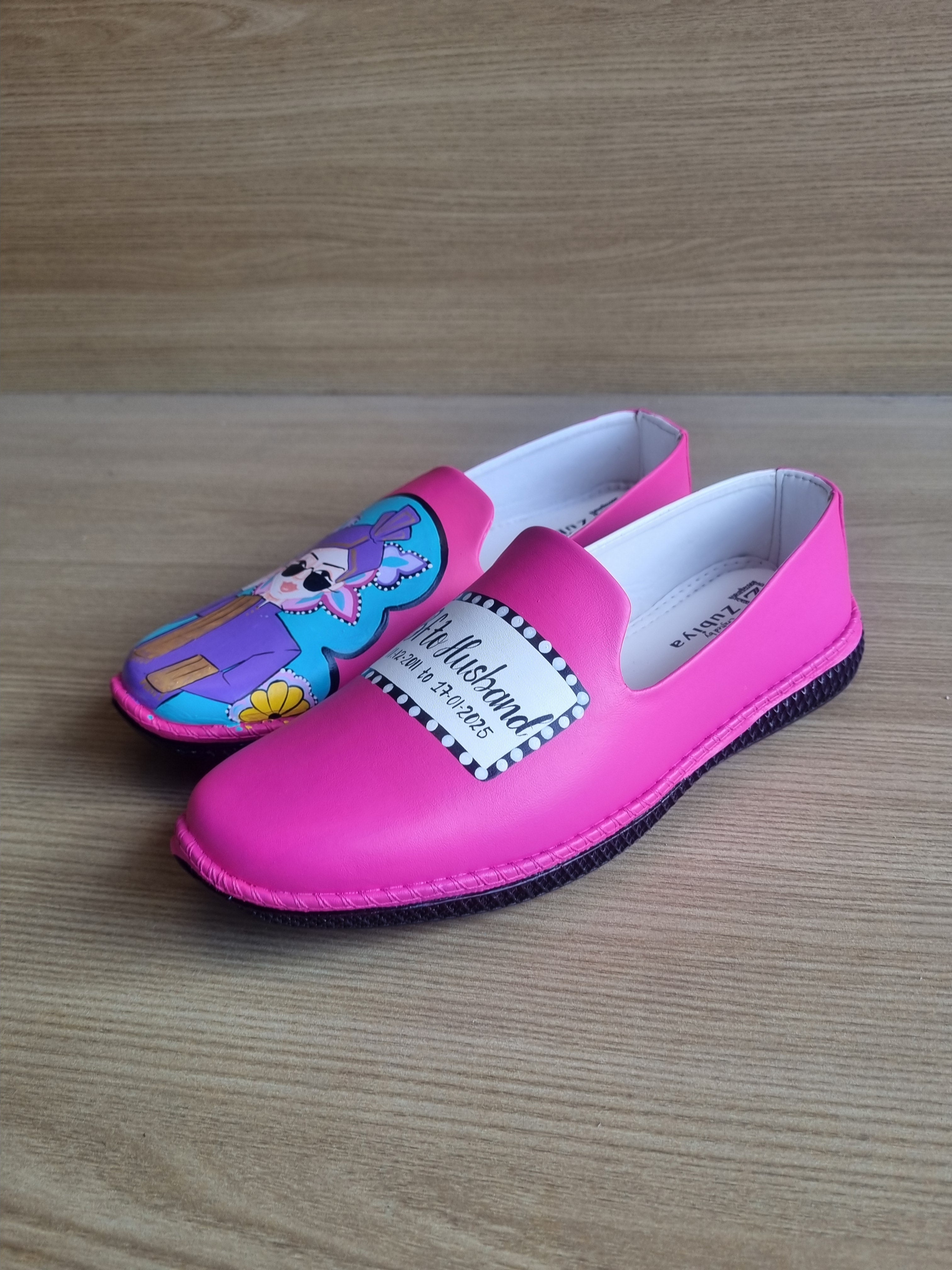 Hot pink swag dulha mojris