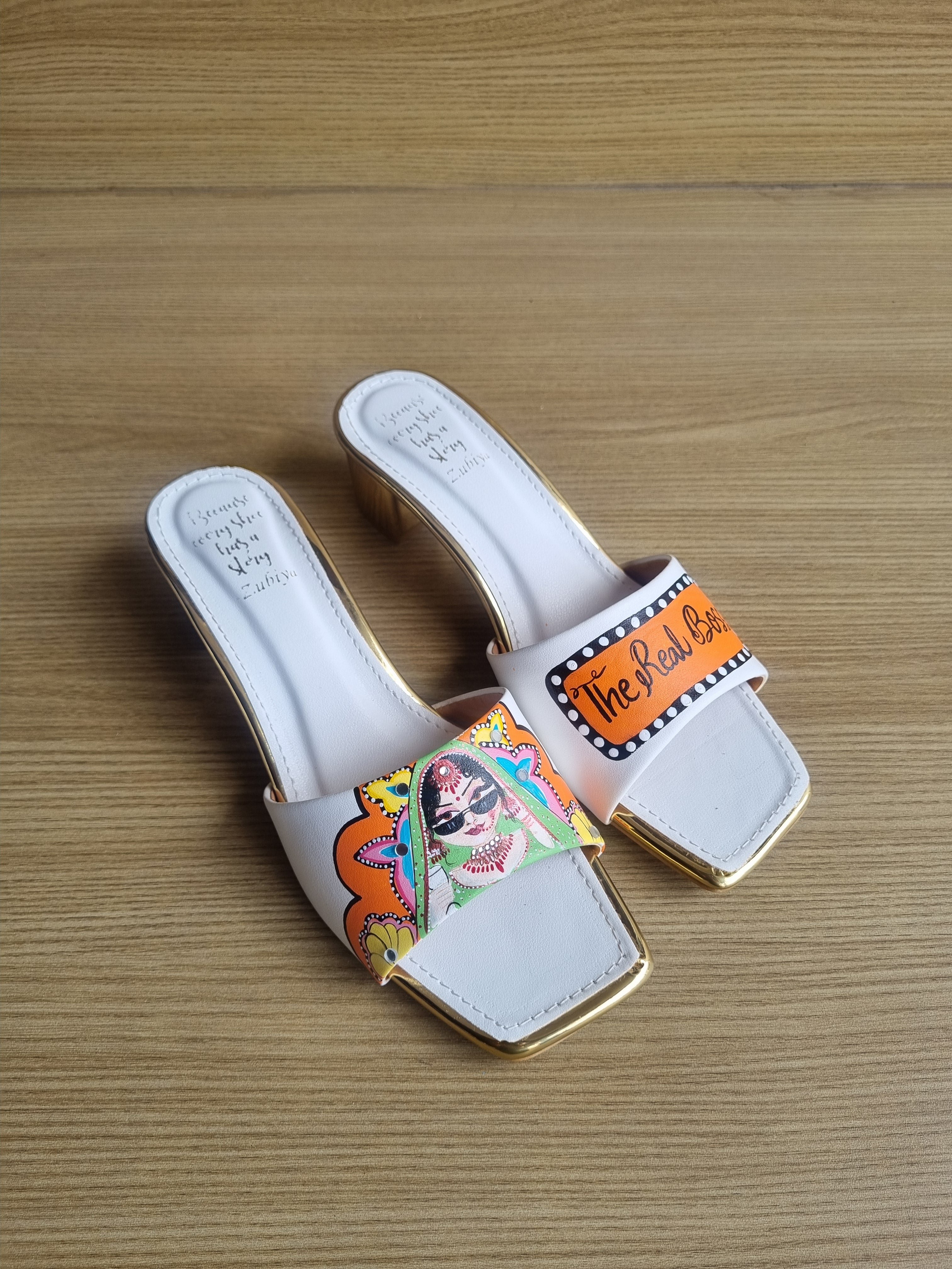 Orangish yellow-white swag couple combo