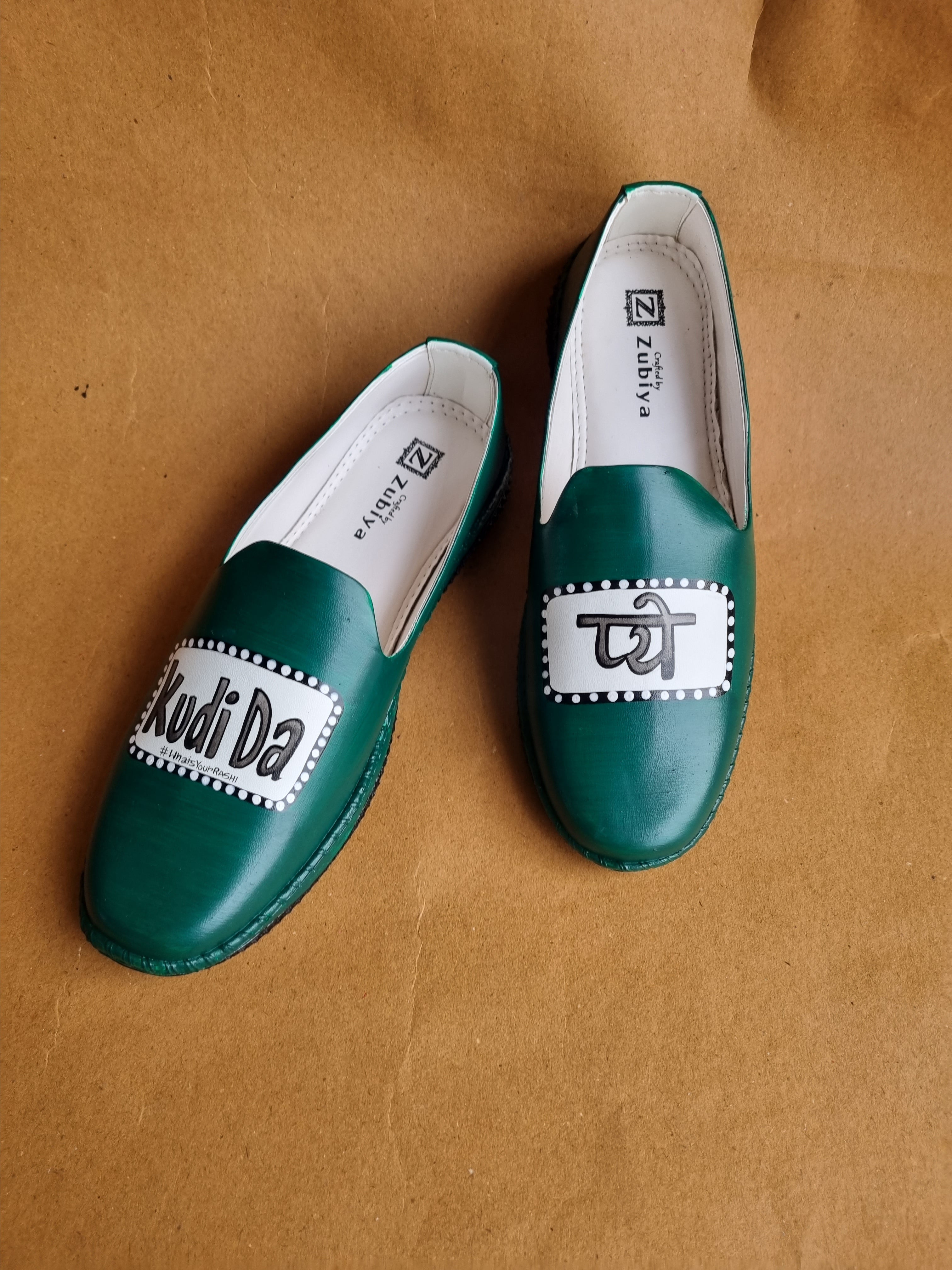 Kudi da pyo emerald green plain mojirs