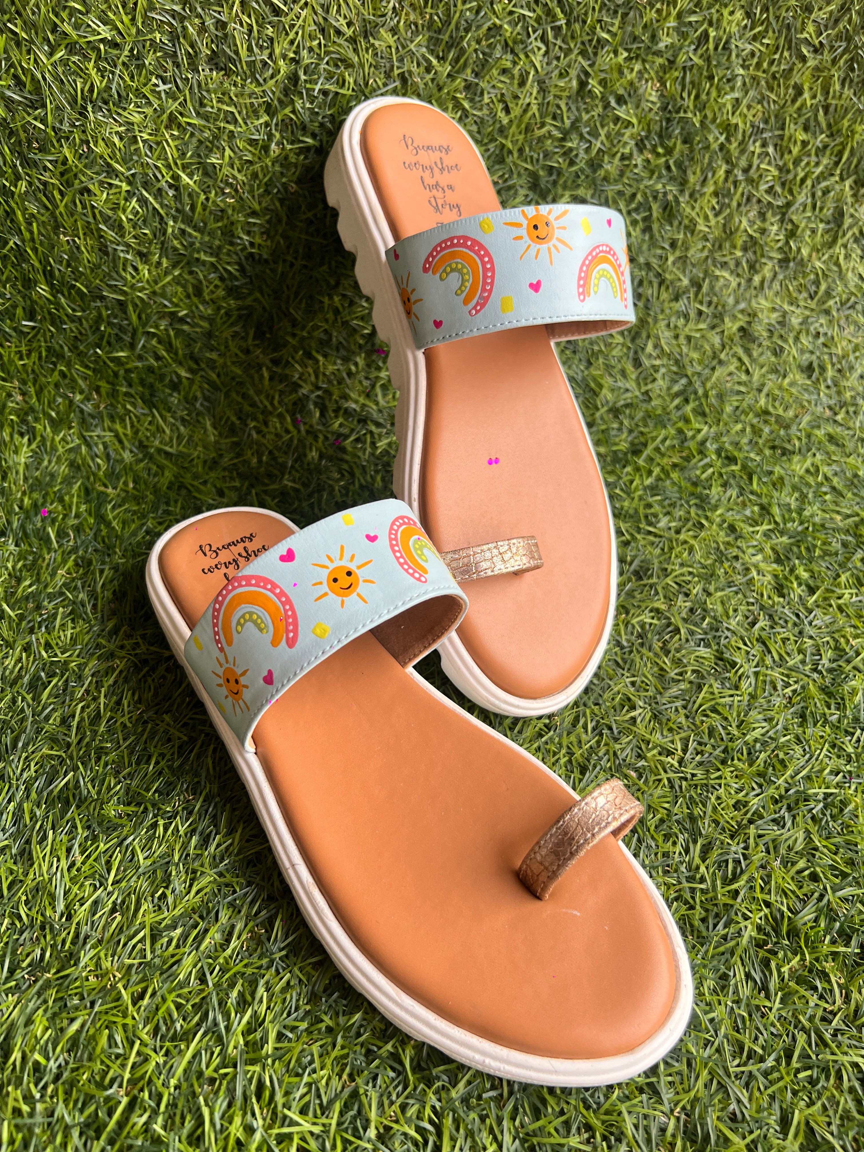 Powder blue rainbow kohla