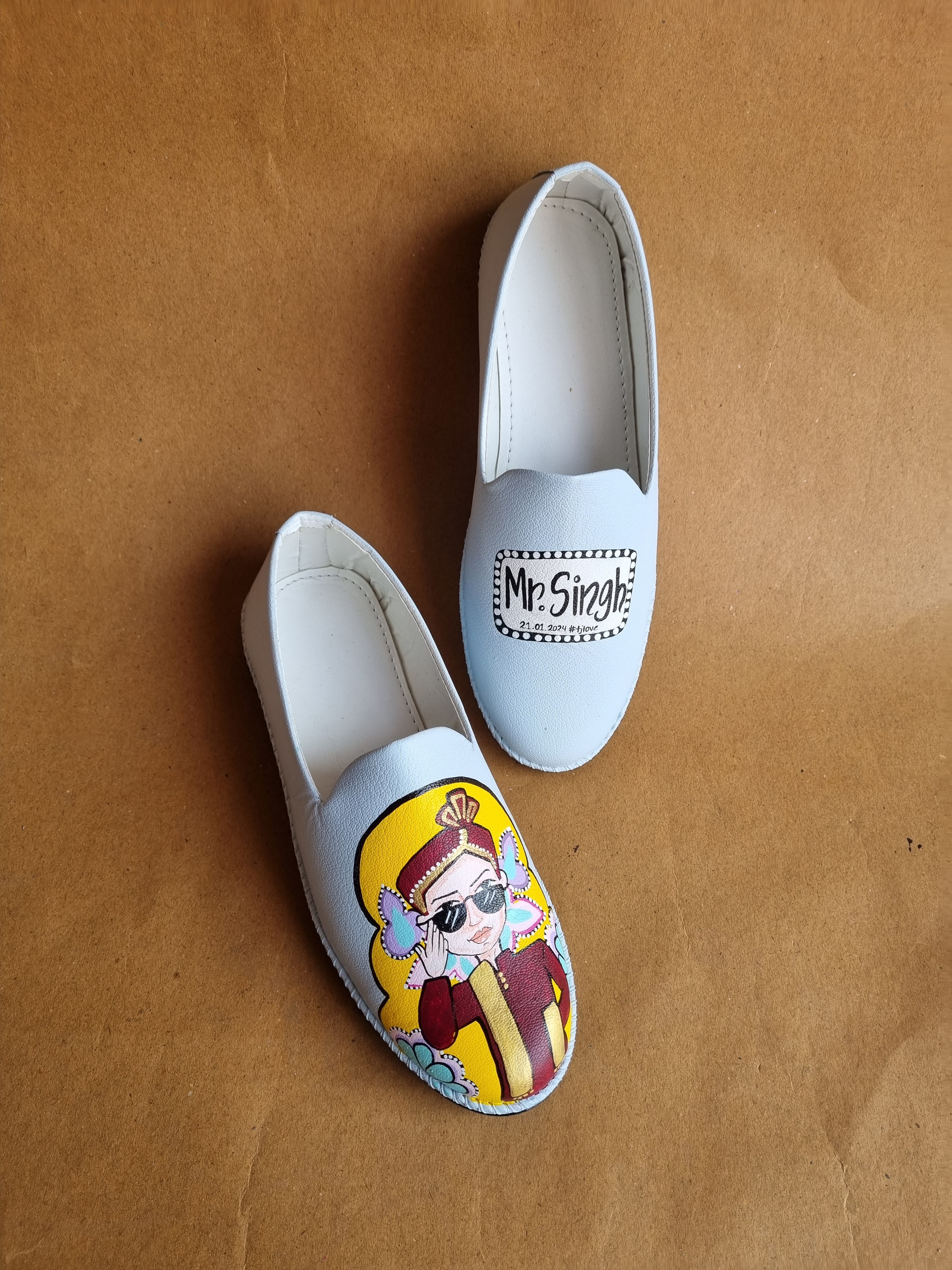 Powder blue dulha mojris