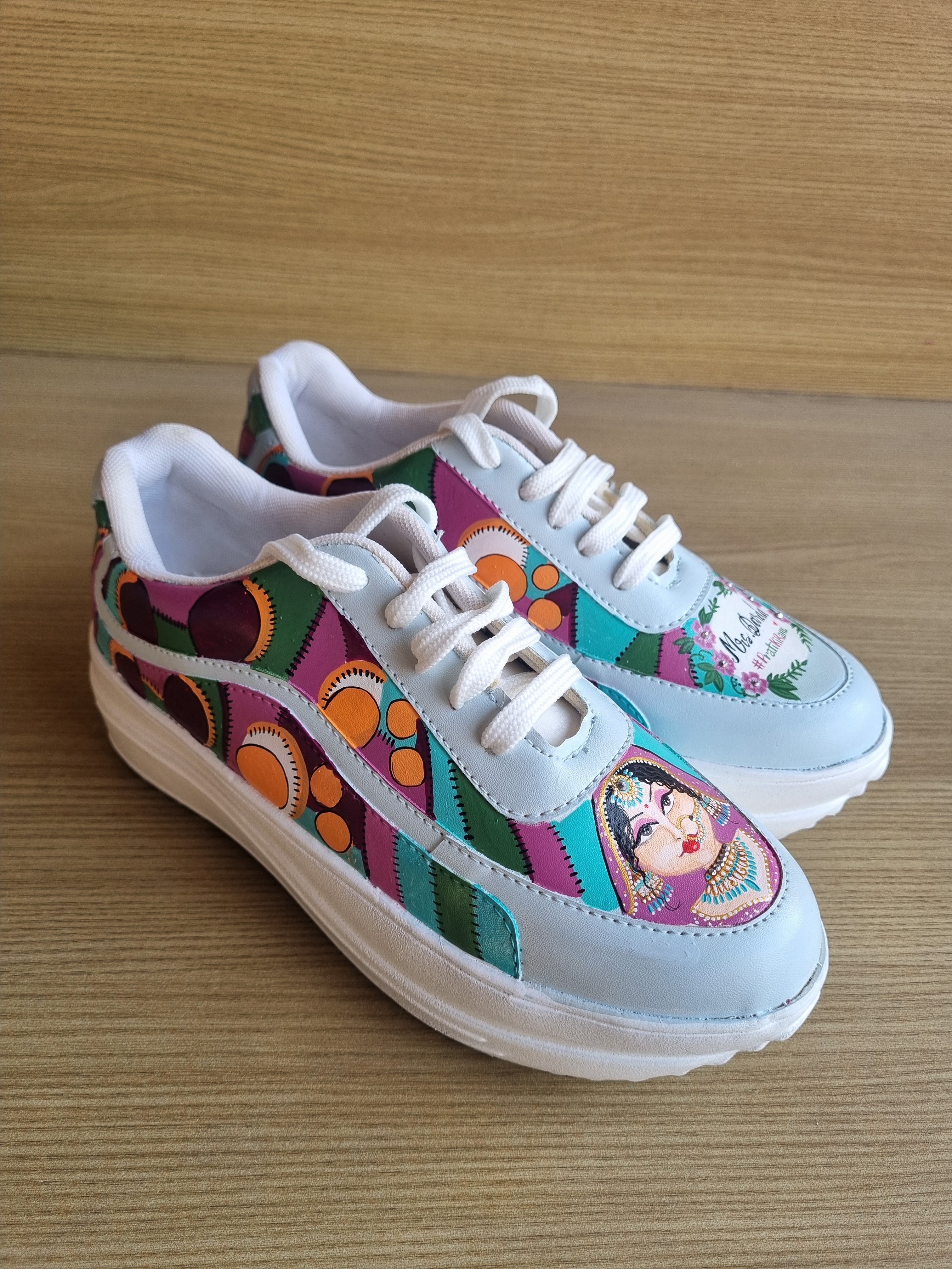 Matching outfit sneakers