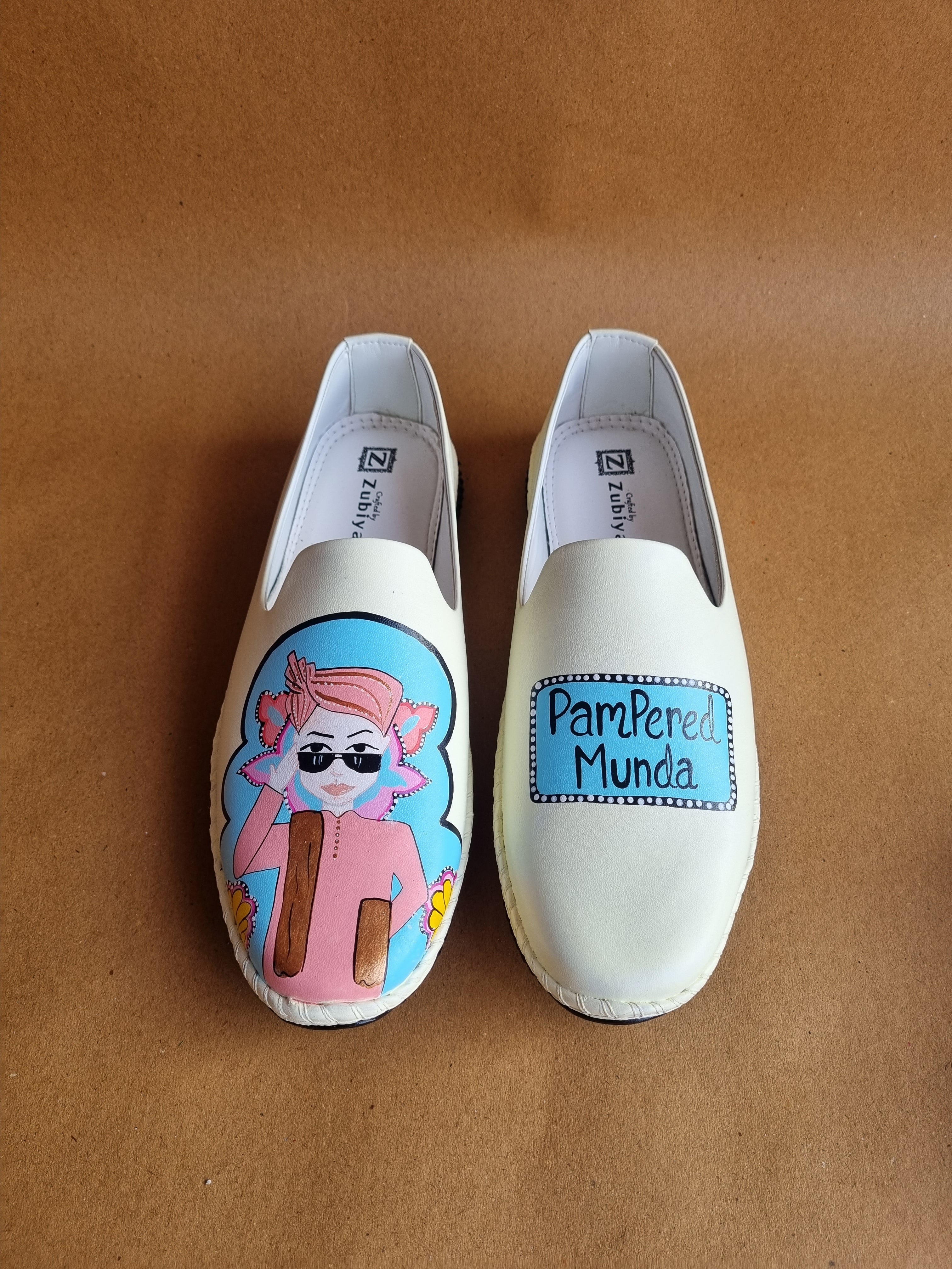 Beige  3”inch heels- mens mojri swag couple combo