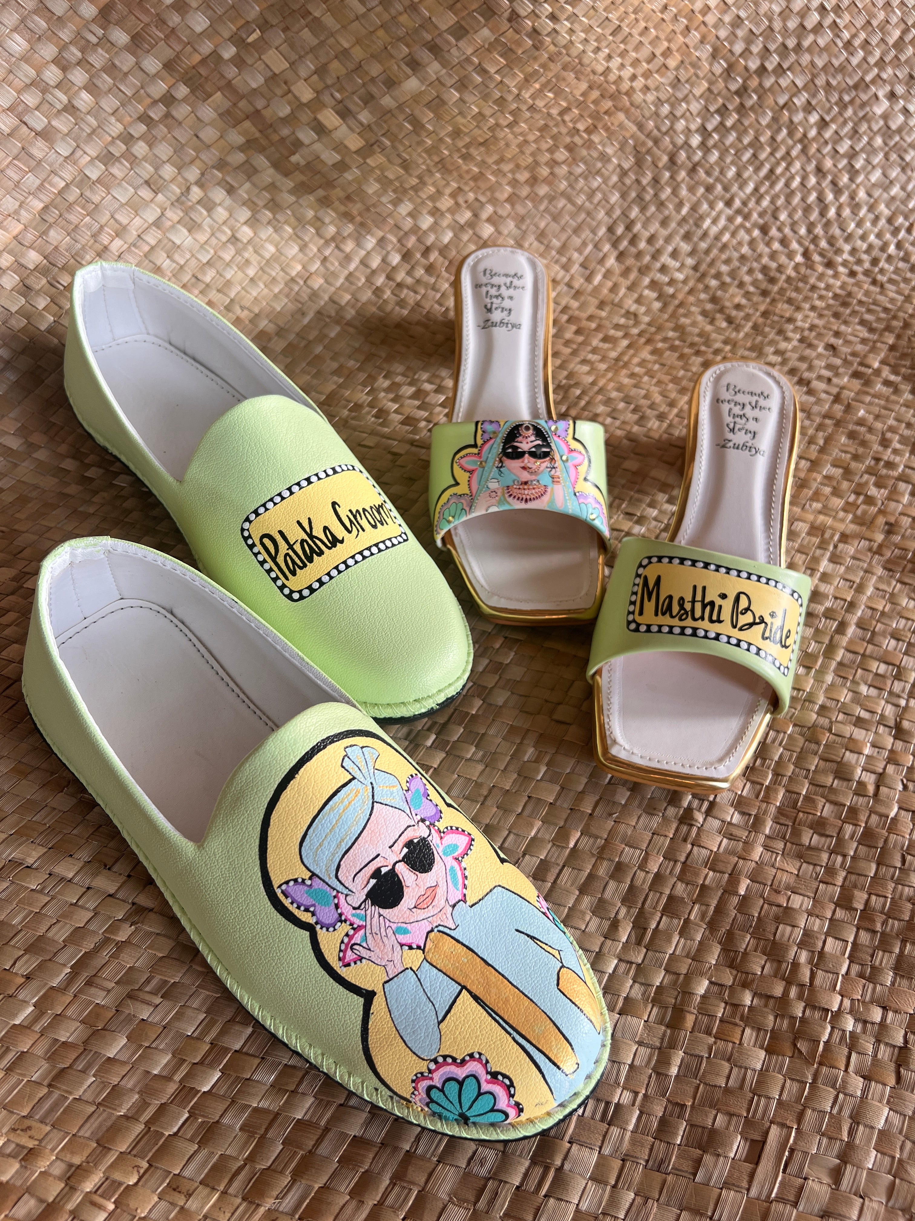 Mint green couple combo