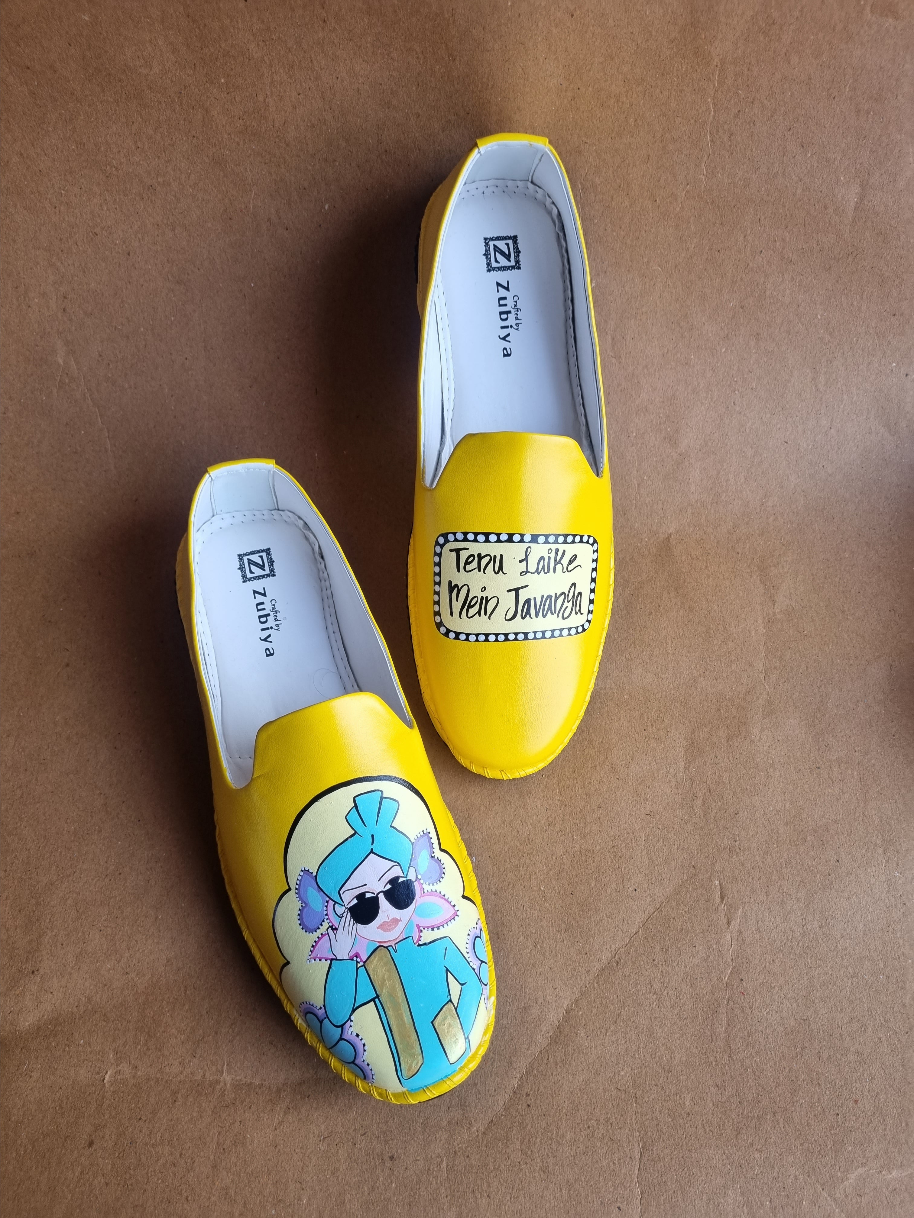 Yellow-lime yellow tenu laike dulha mojris