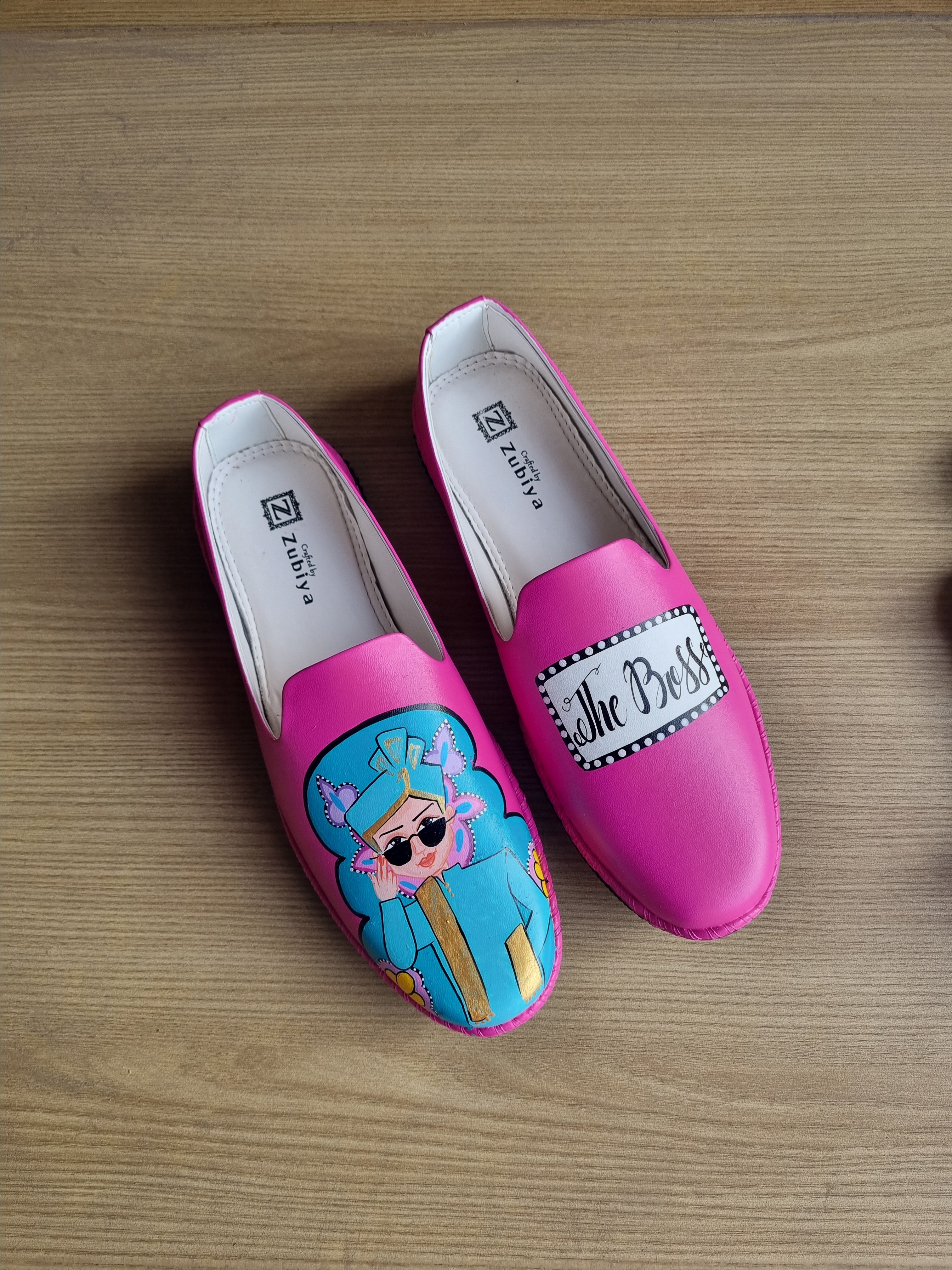 Hot pink golden flats swag combo