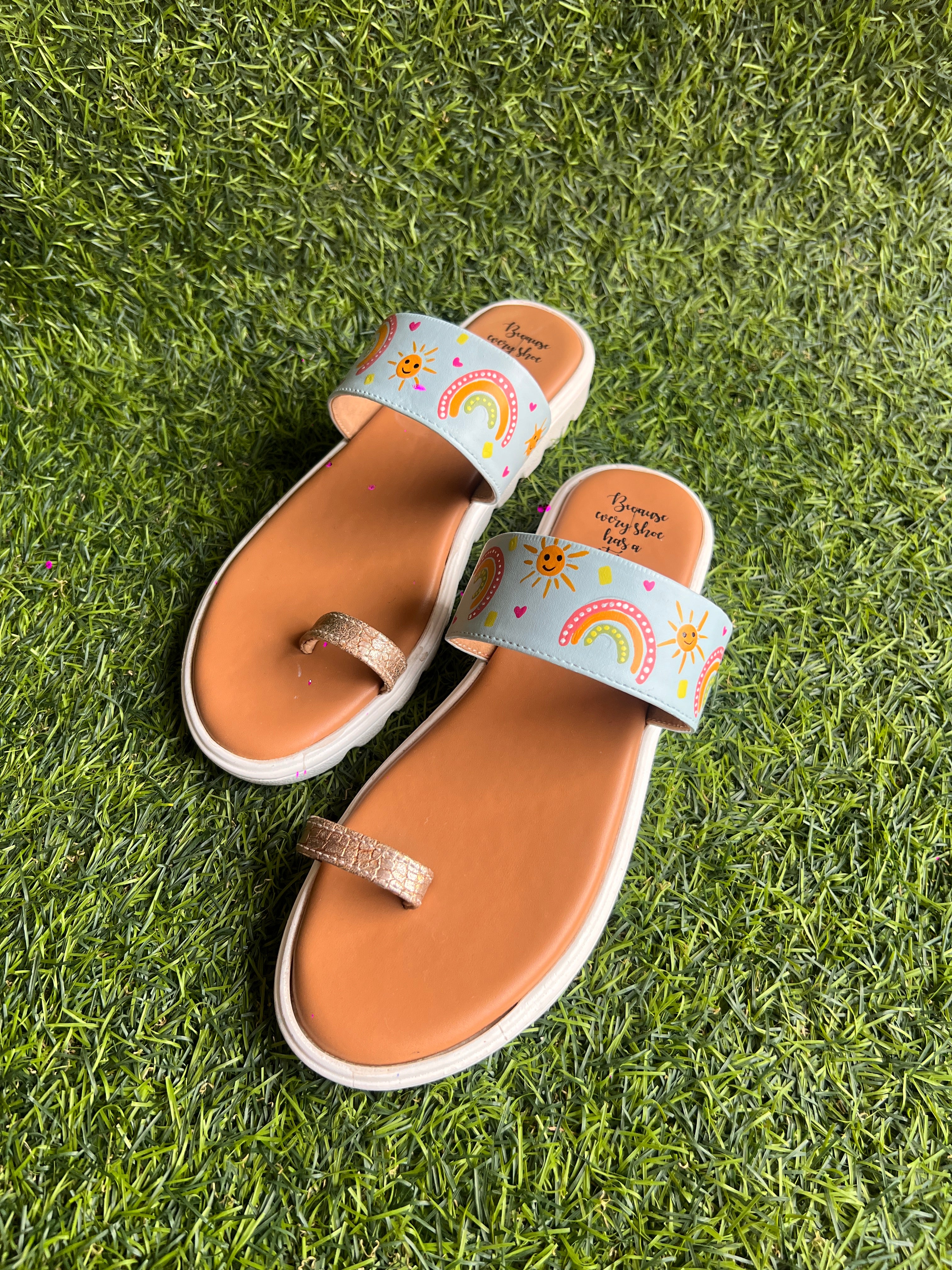 Powder blue rainbow kohla