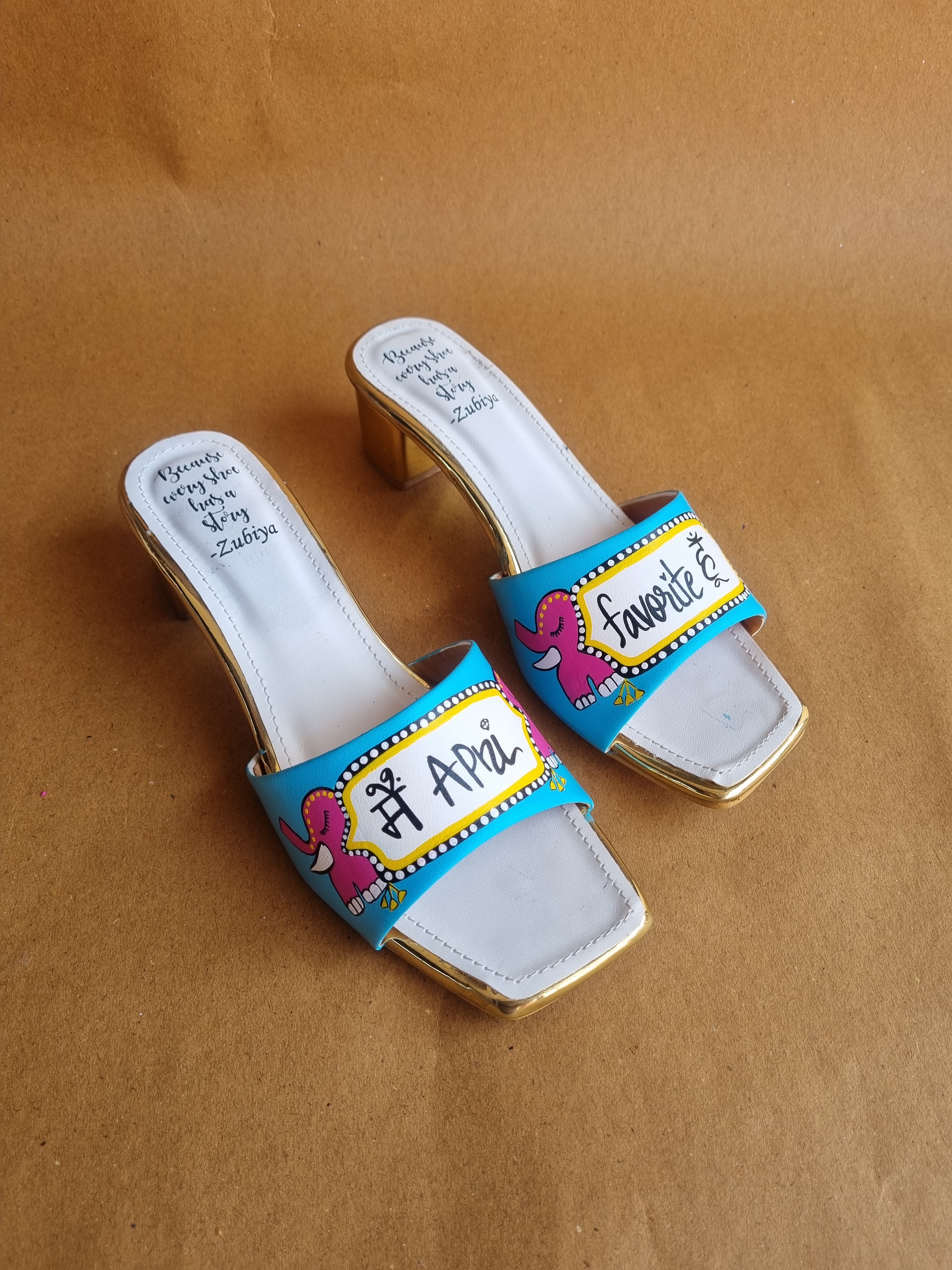 Teal blue Hot Ellie - Mein apni favorite hun heels