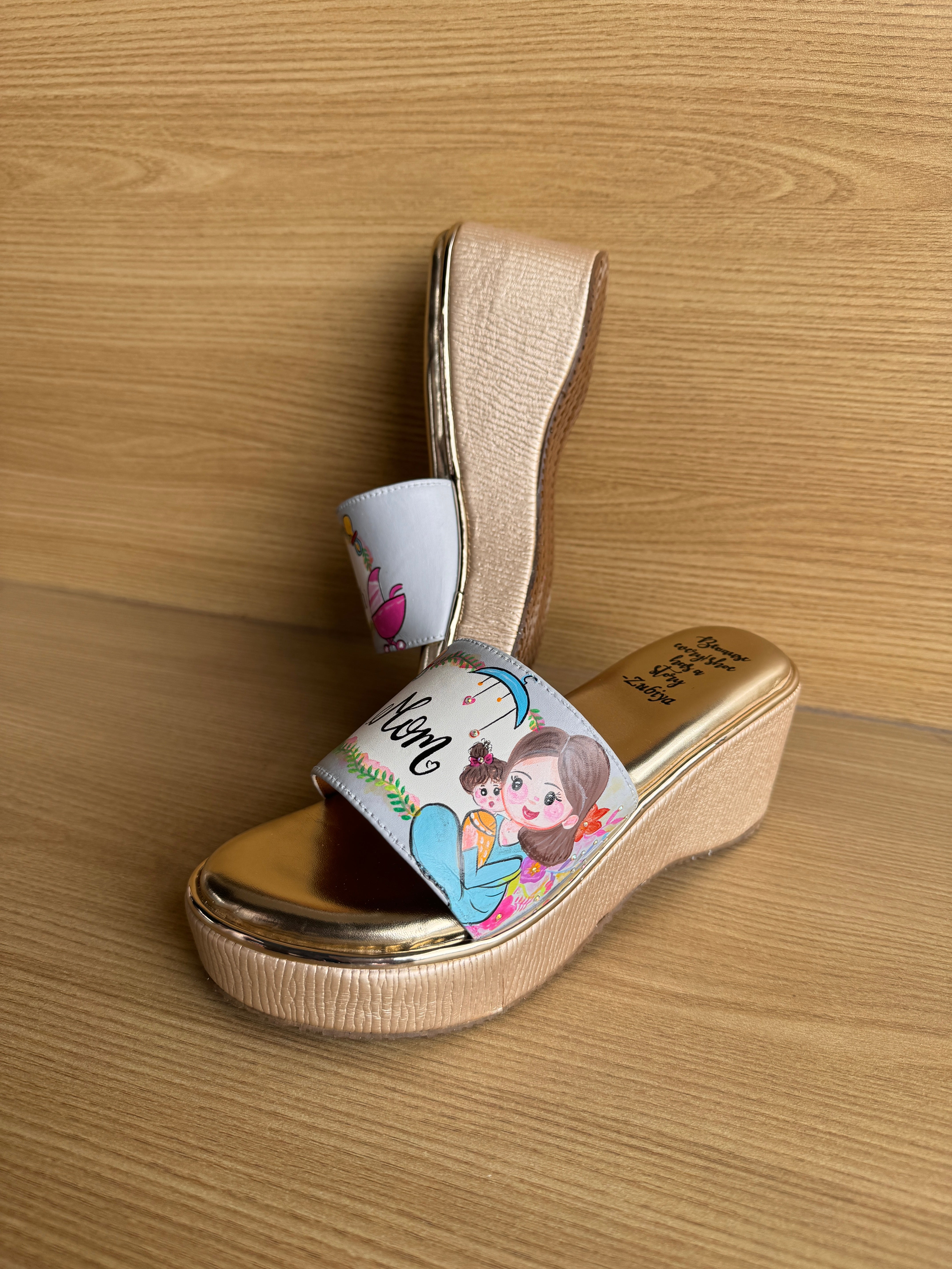 Super mom 3 inch wedges heels