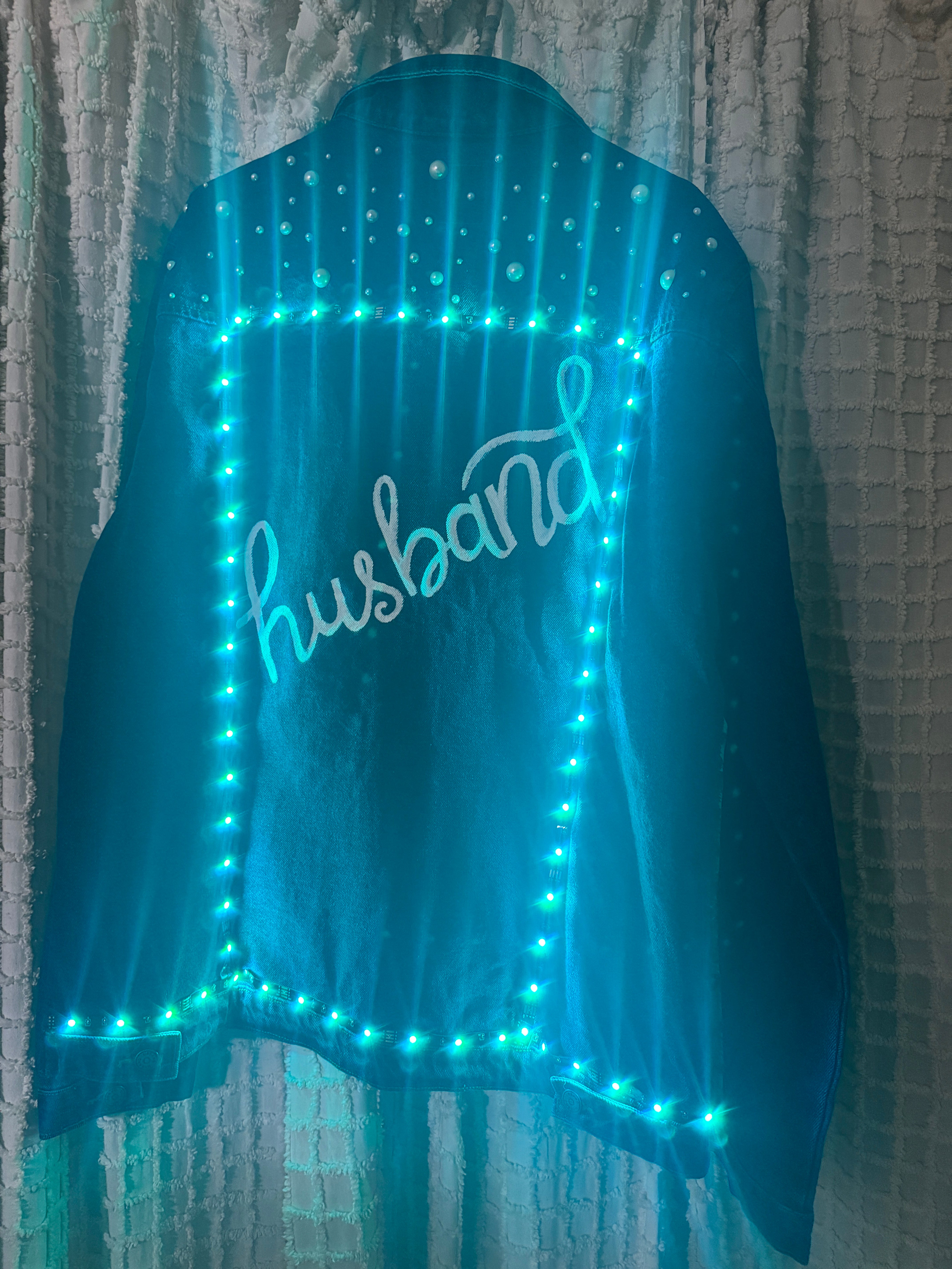 Husband Pearl Denim jacket with LED lights