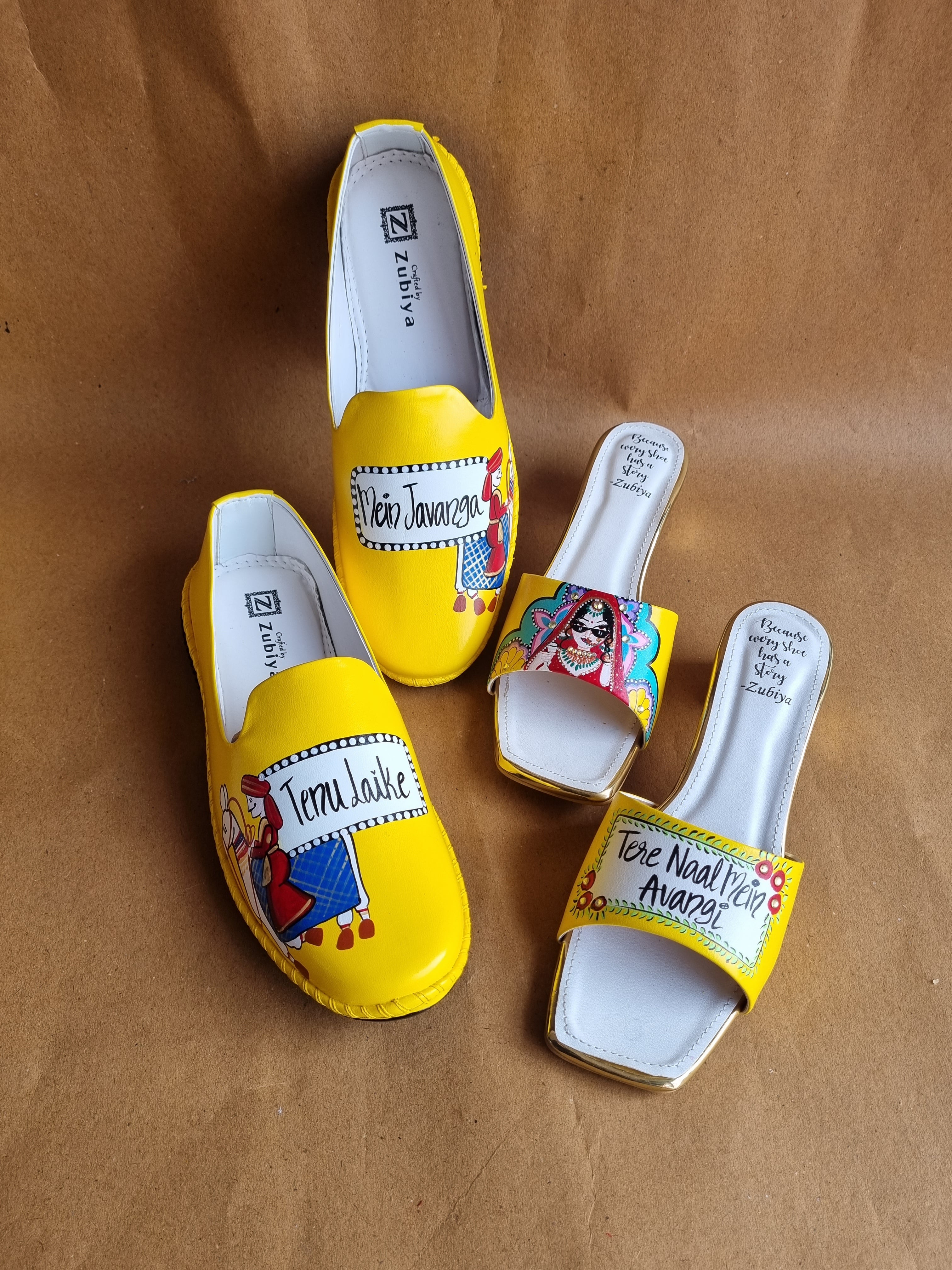 Yellow filmy swag couple combo