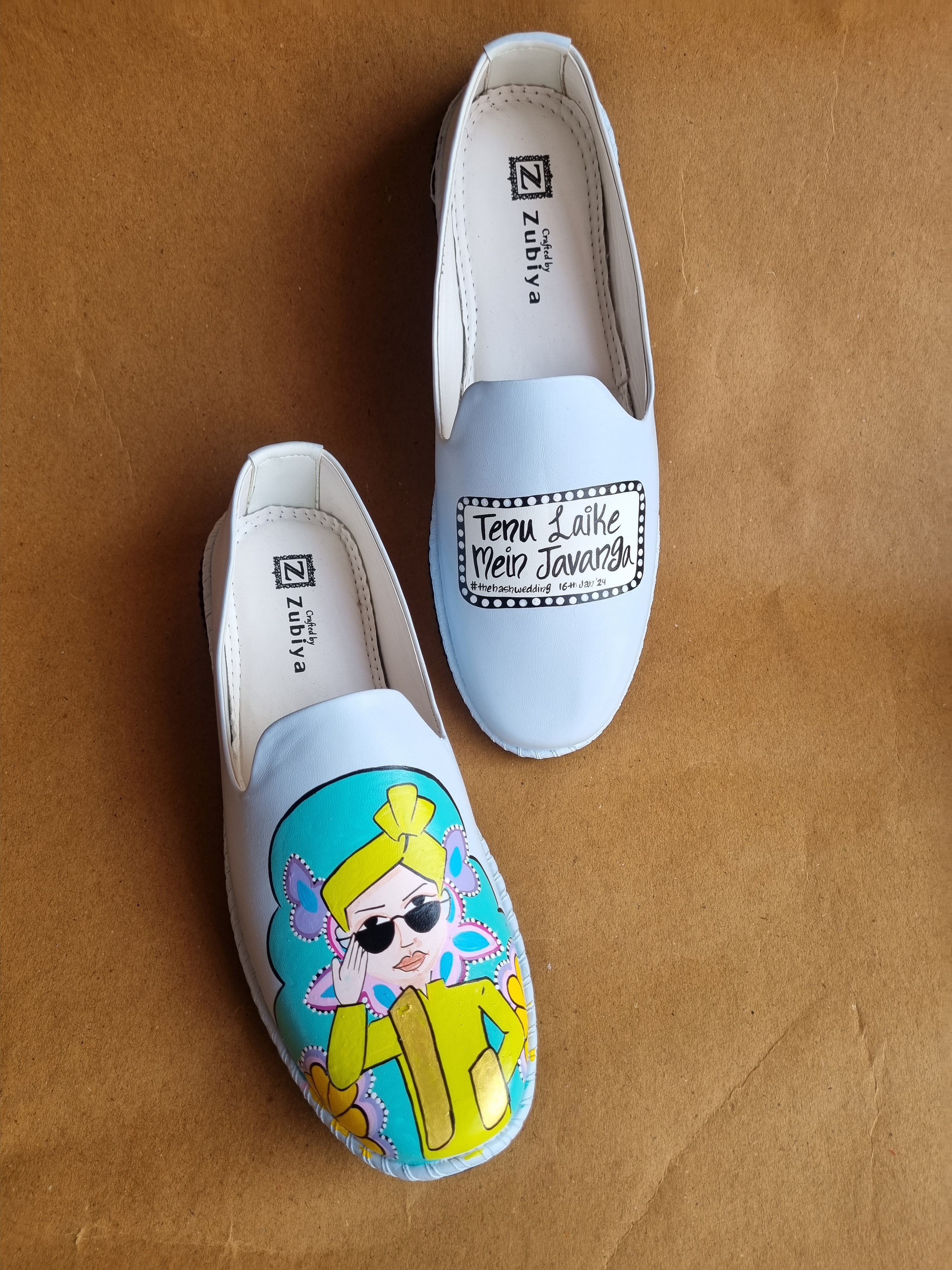 Powder blue MOJRI- block heel couple combo