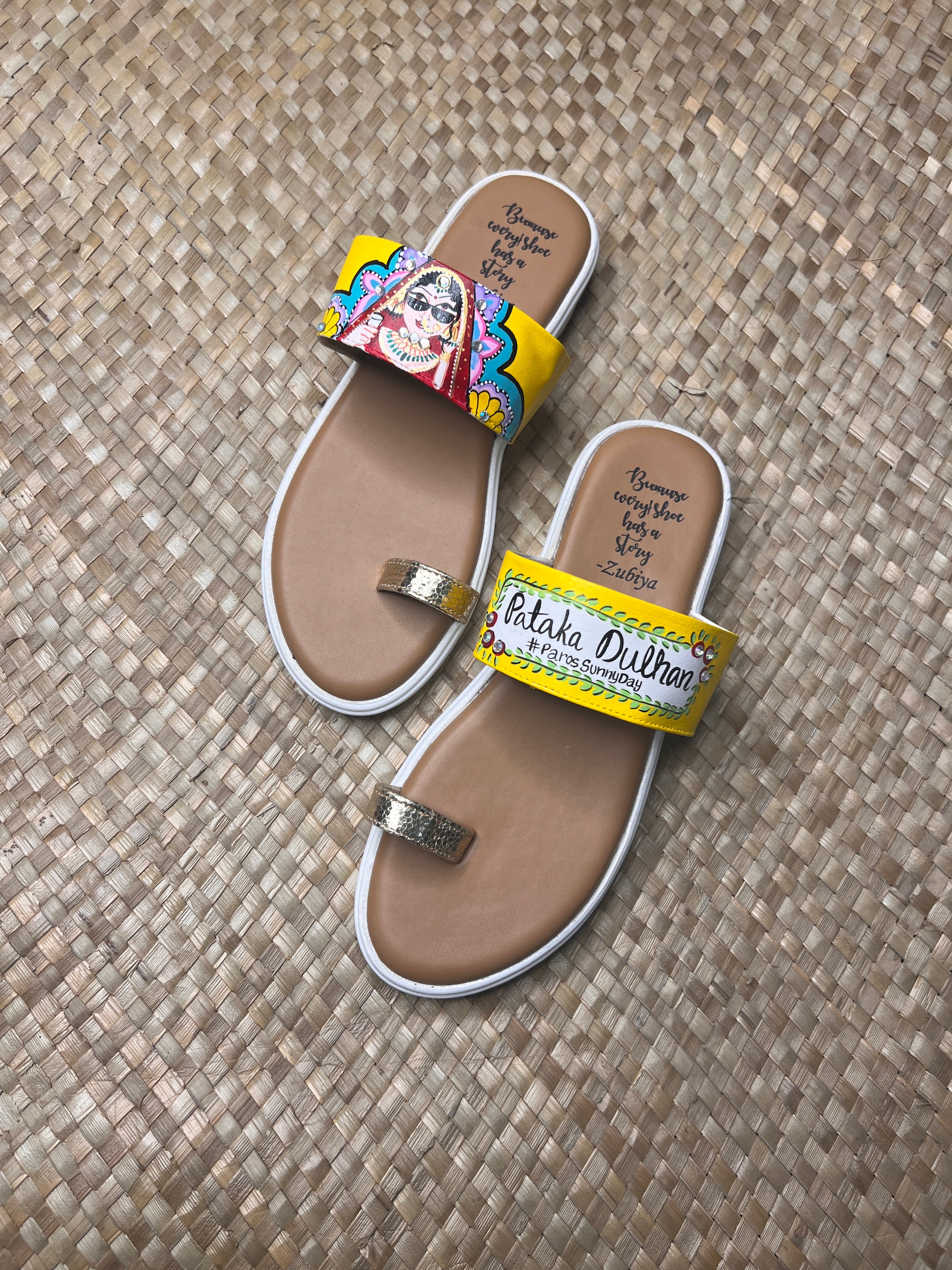 Yellow swag dulhan kohla slides