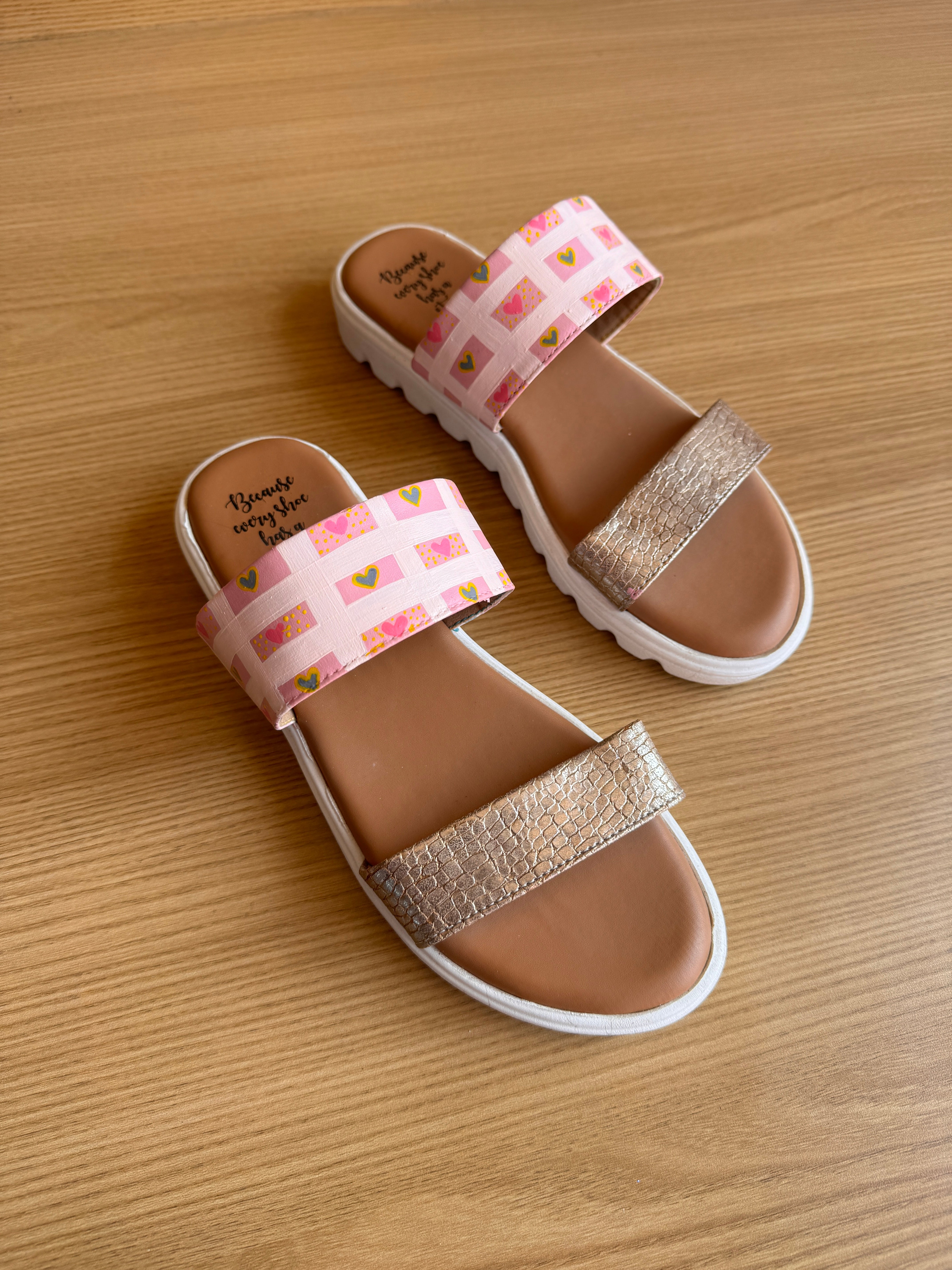 Little hearts double strappy