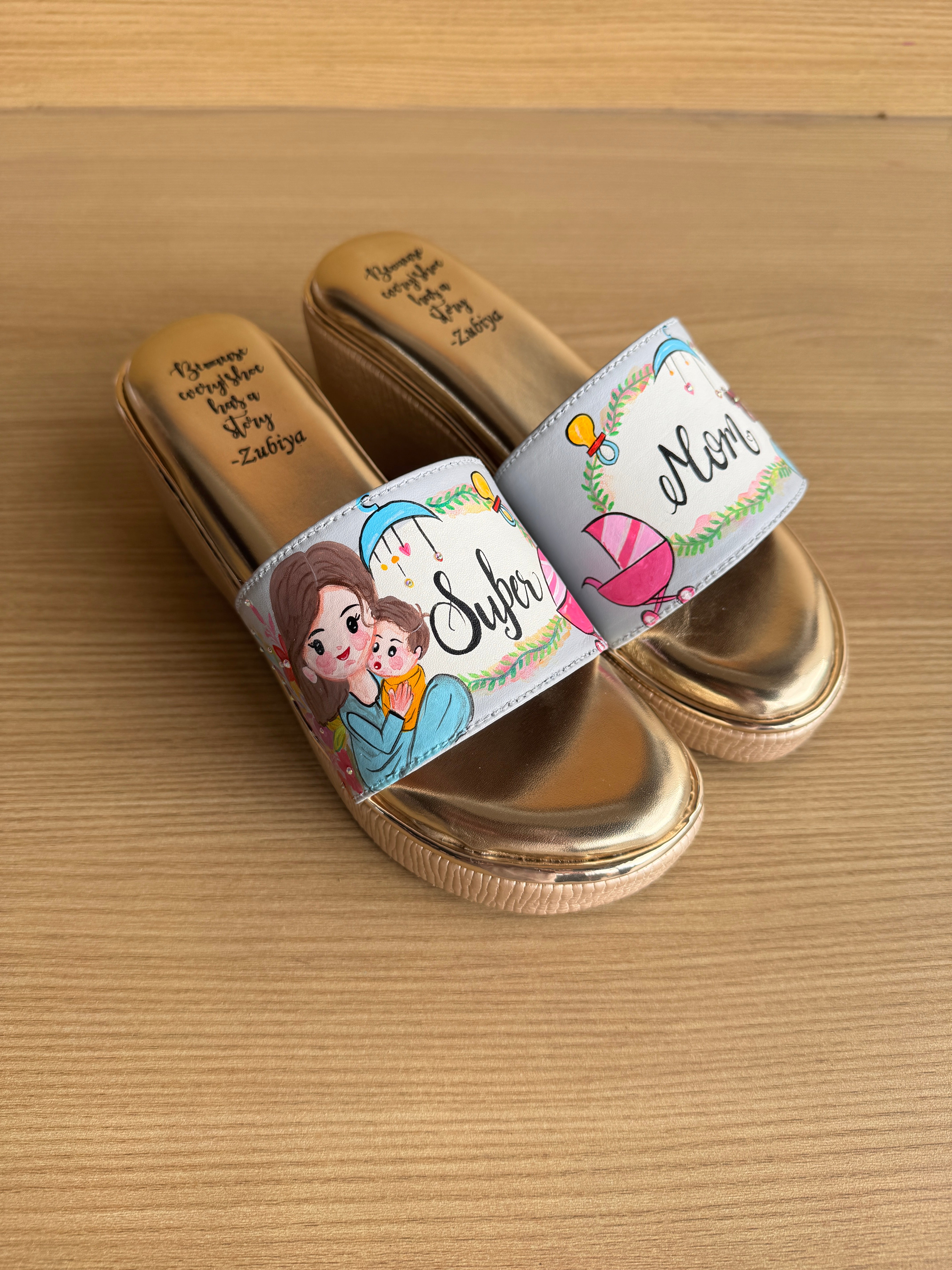 Super mom 3 inch wedges heels