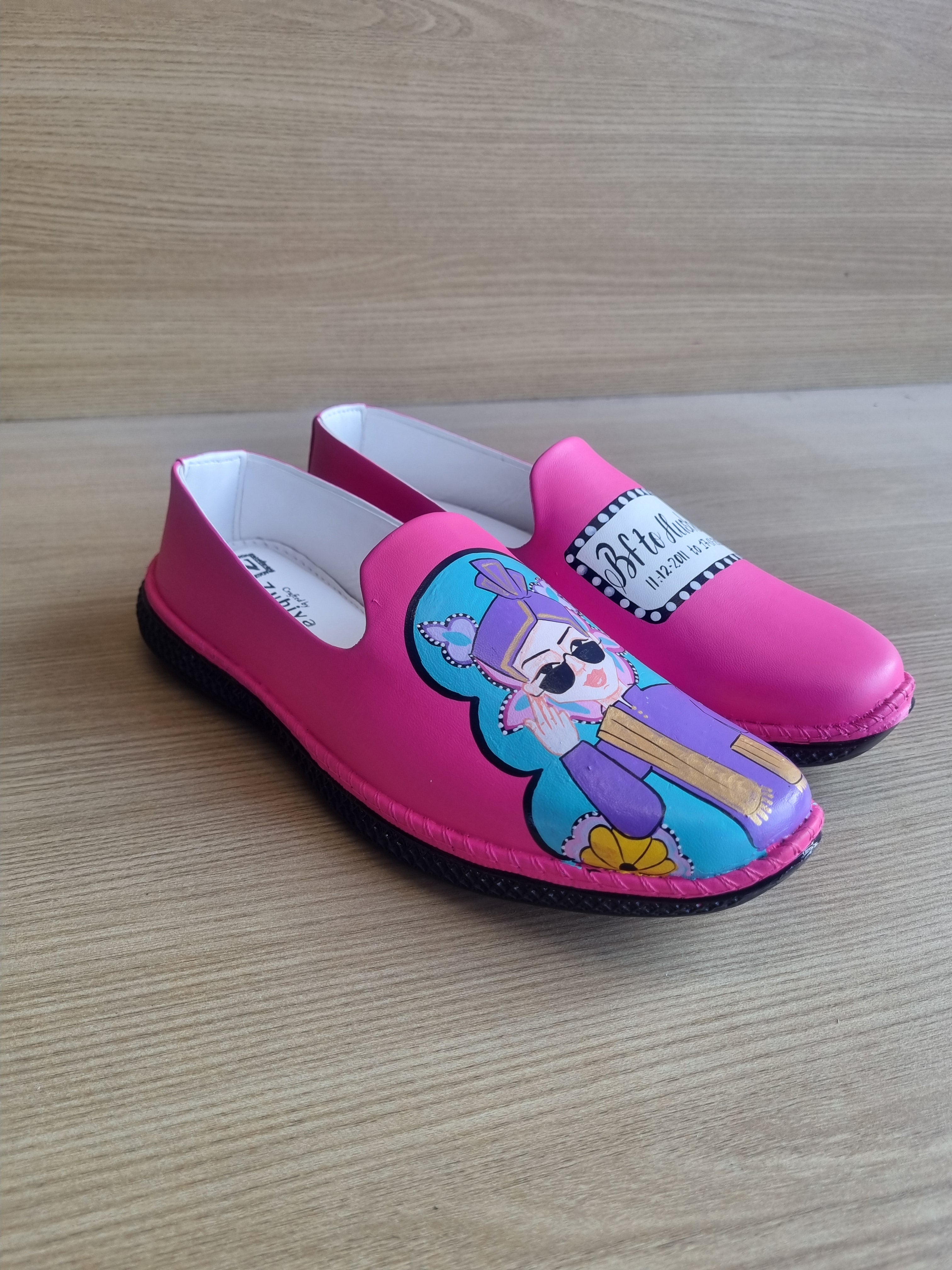 Hot pink swag dulha mojris