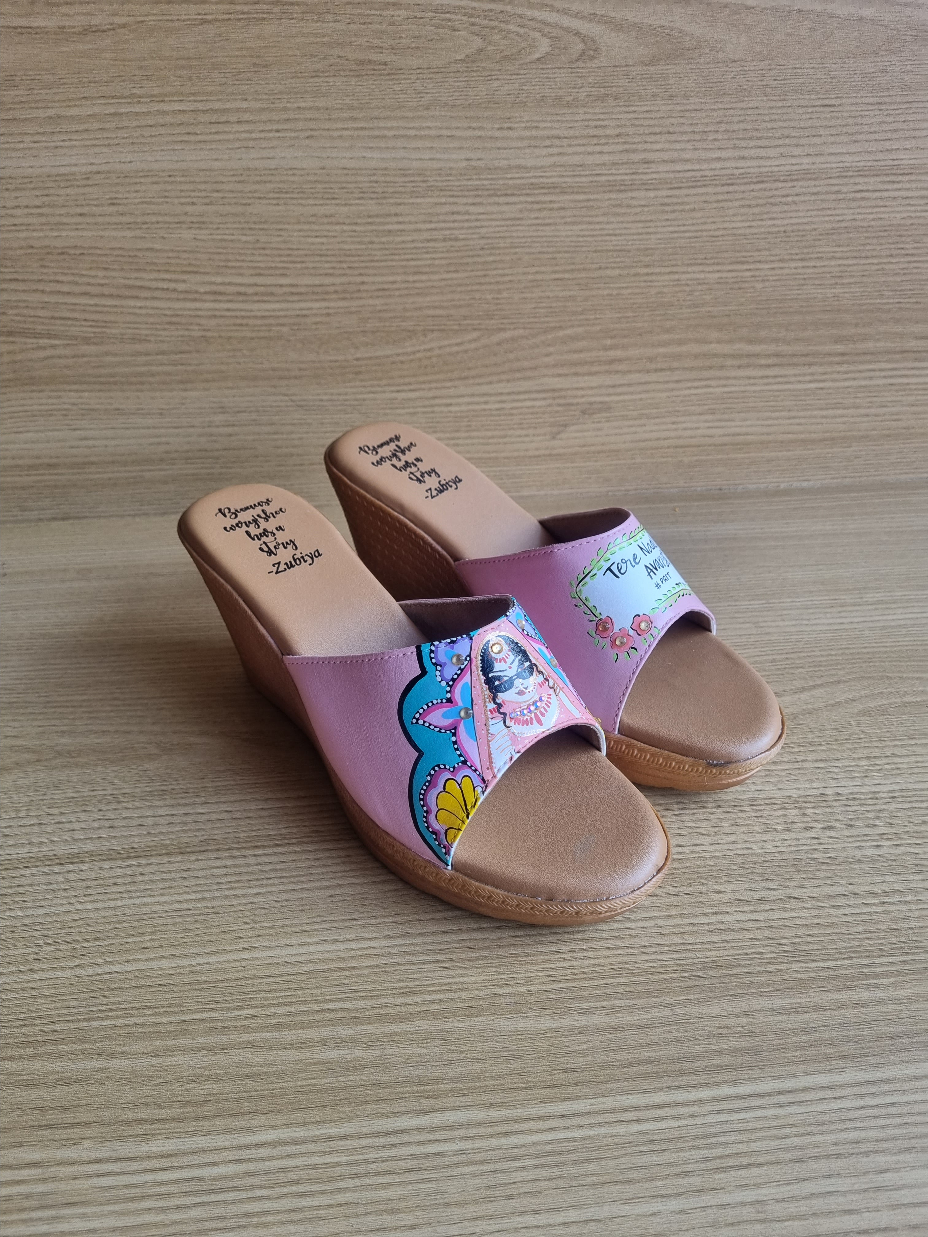 Swag dulhan pastel pink Wedges