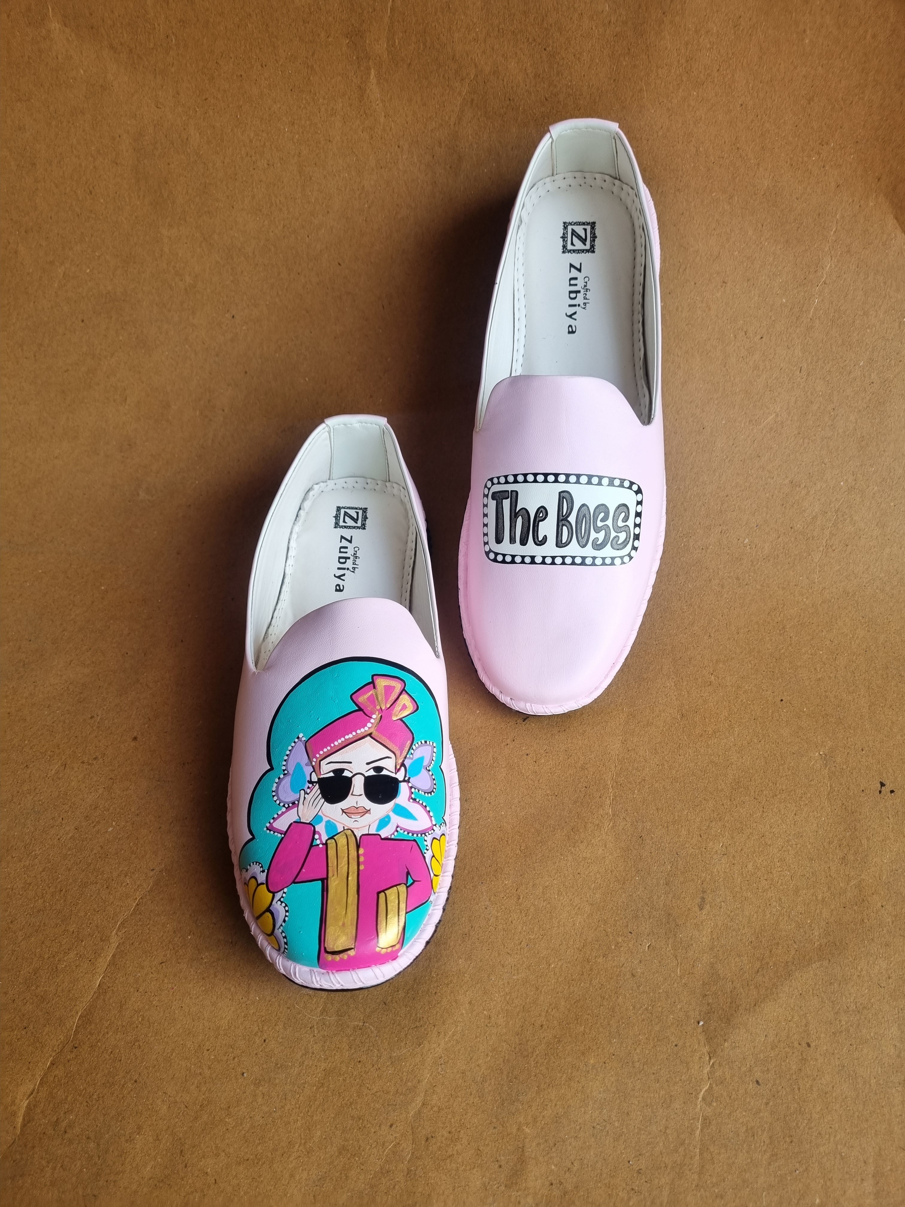 Baby pink boss dulha mojris