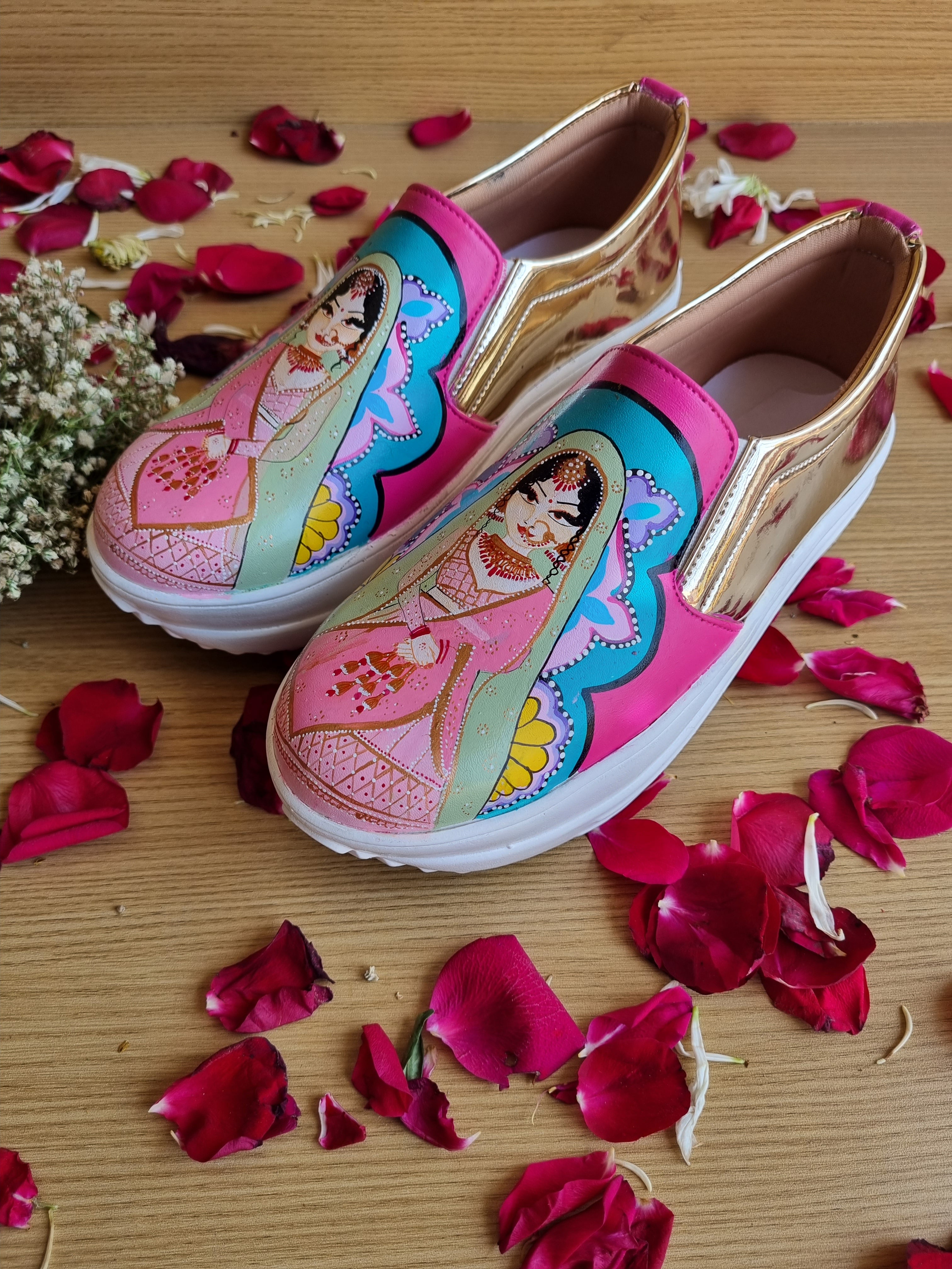 2 inch sneaker bridal heel