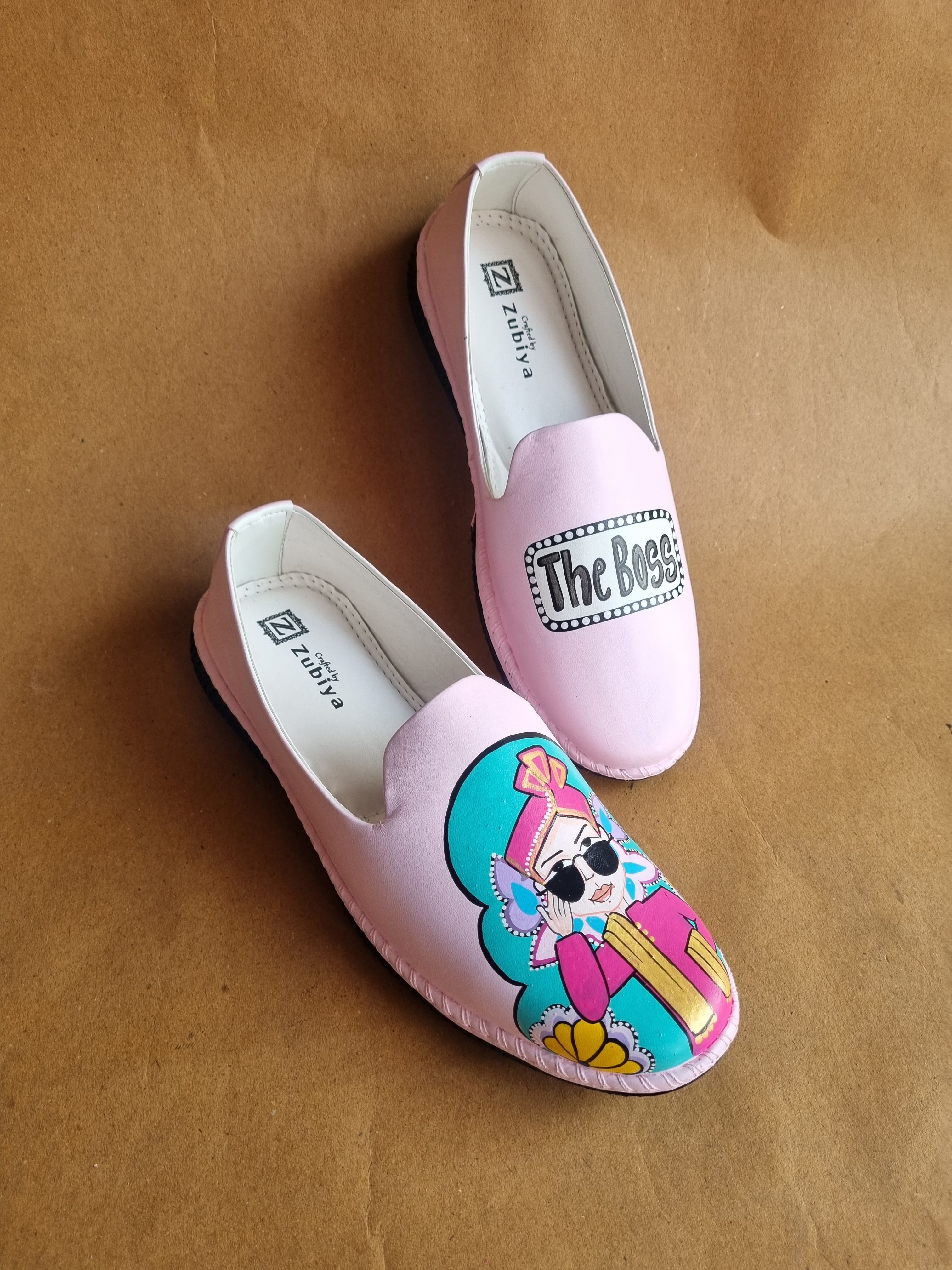 Baby pink boss dulha mojris