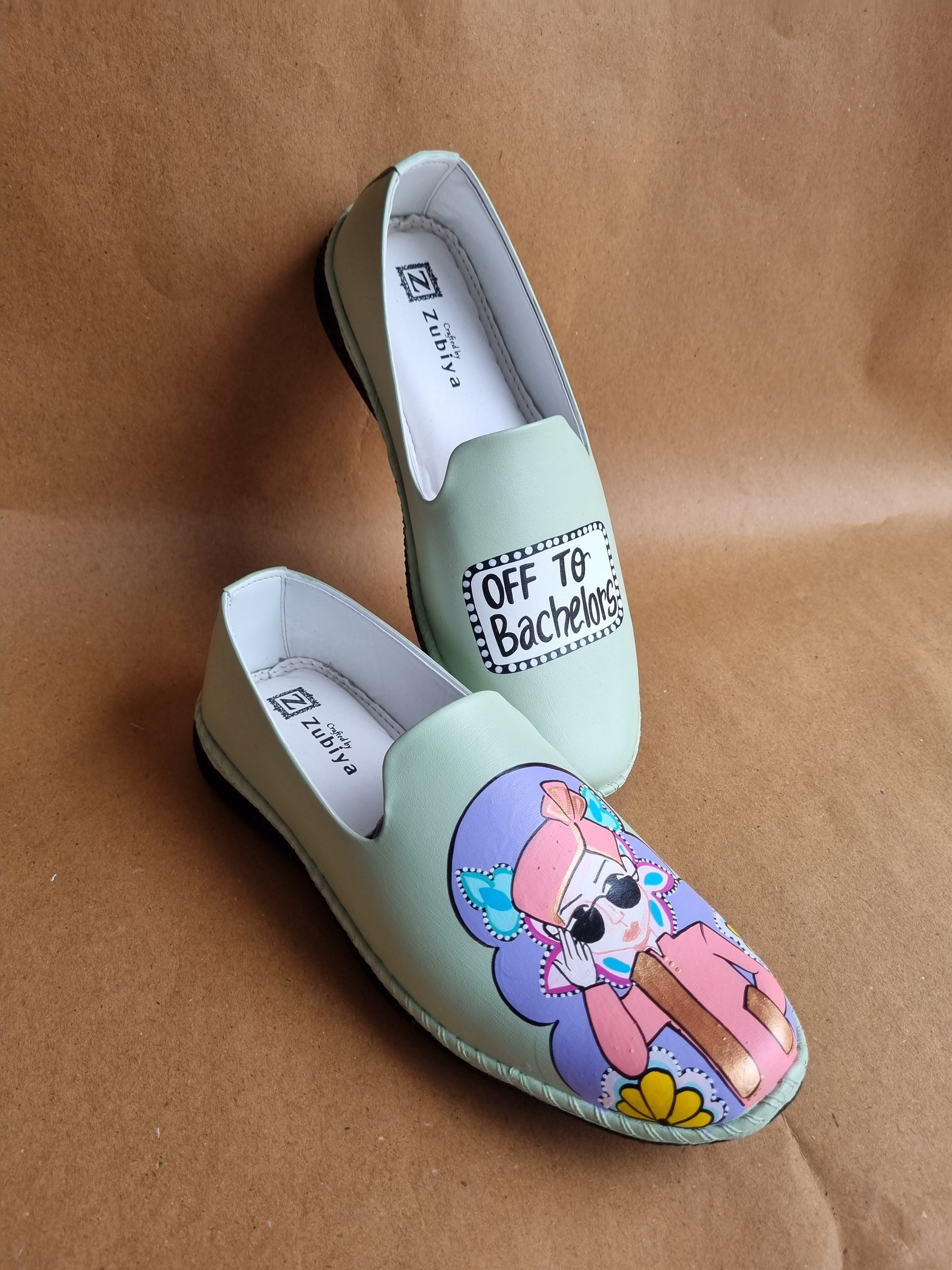 Pista green mojri- sneakers couple Combo