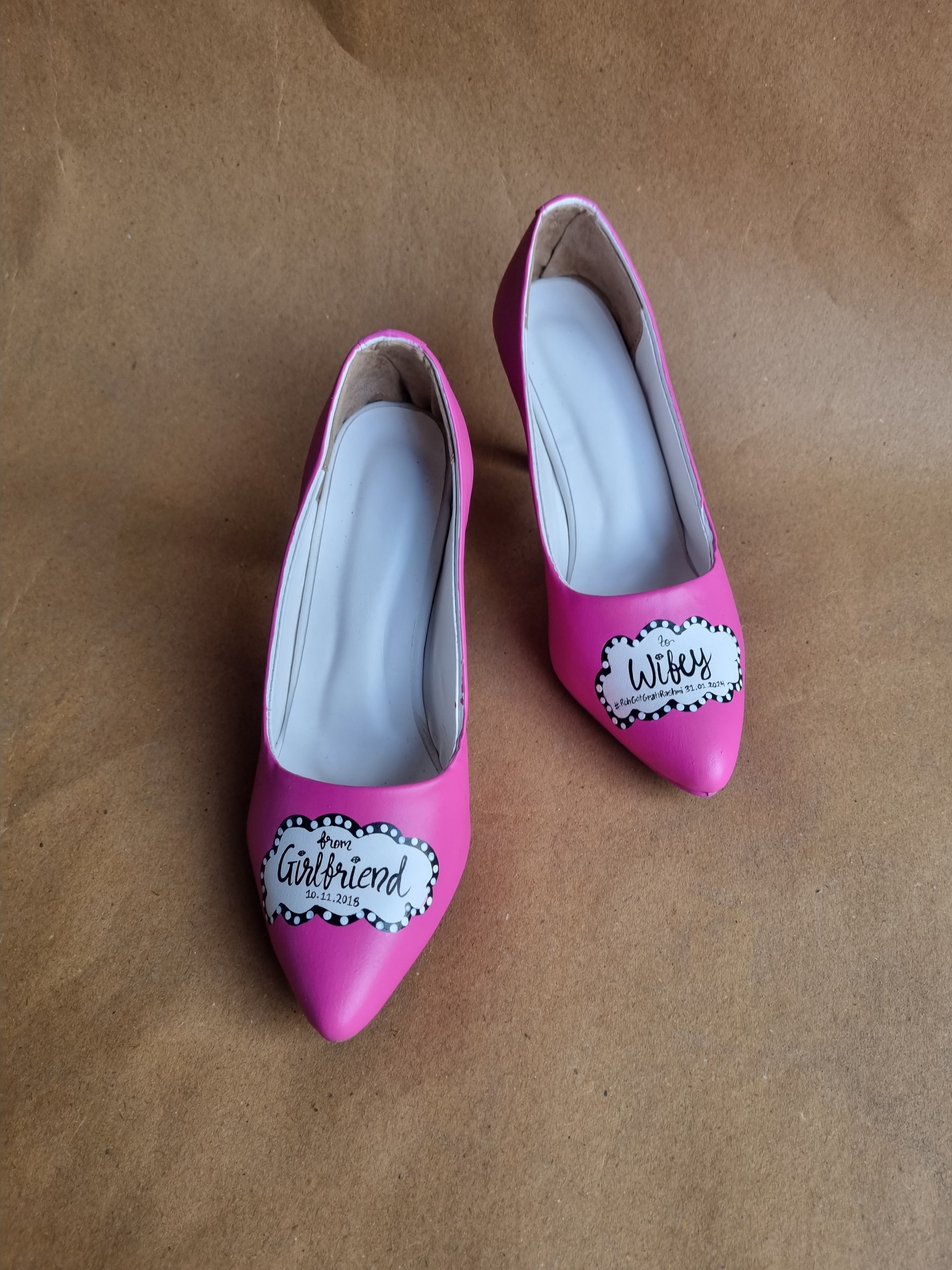 Hot Pink pencil Heels-3.5 Inch