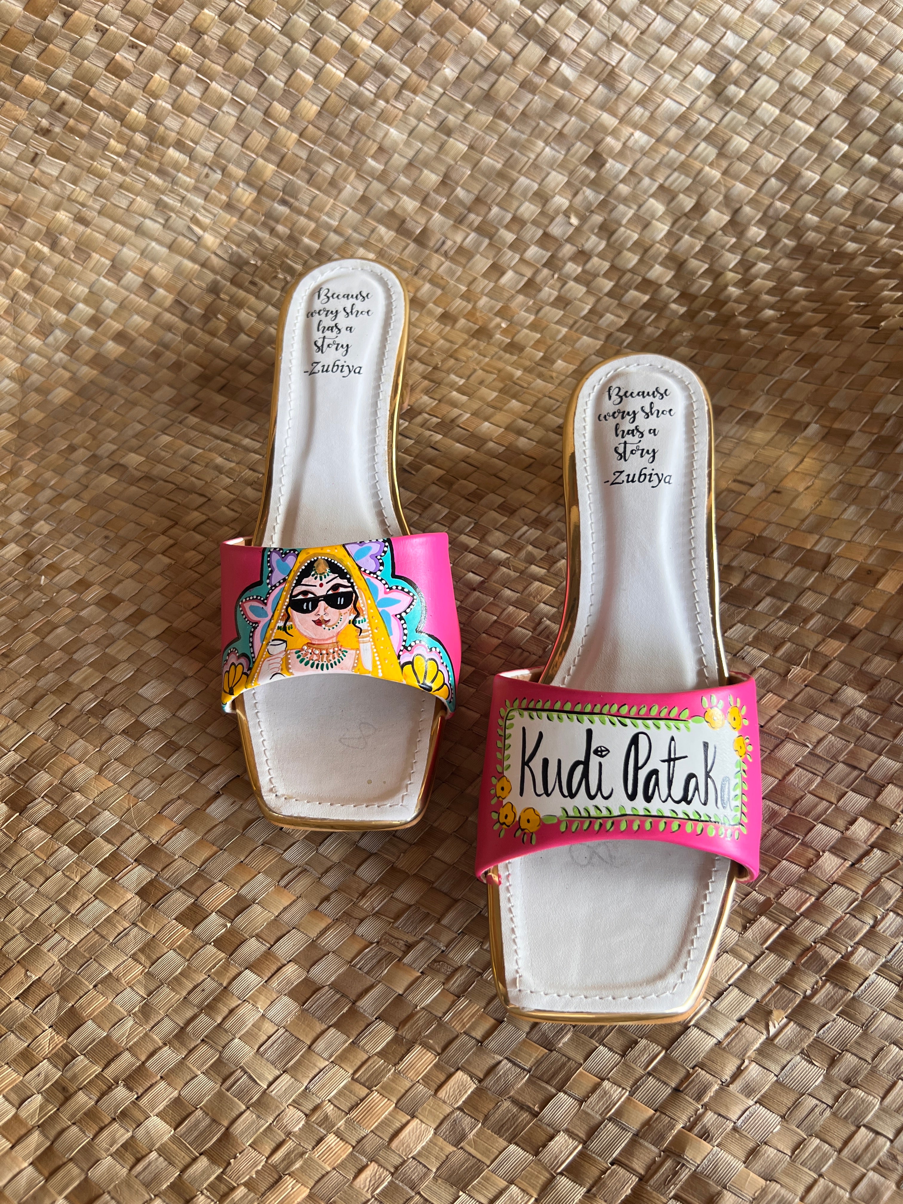 Hot Pink- Swag Dulhan Artwork Heels