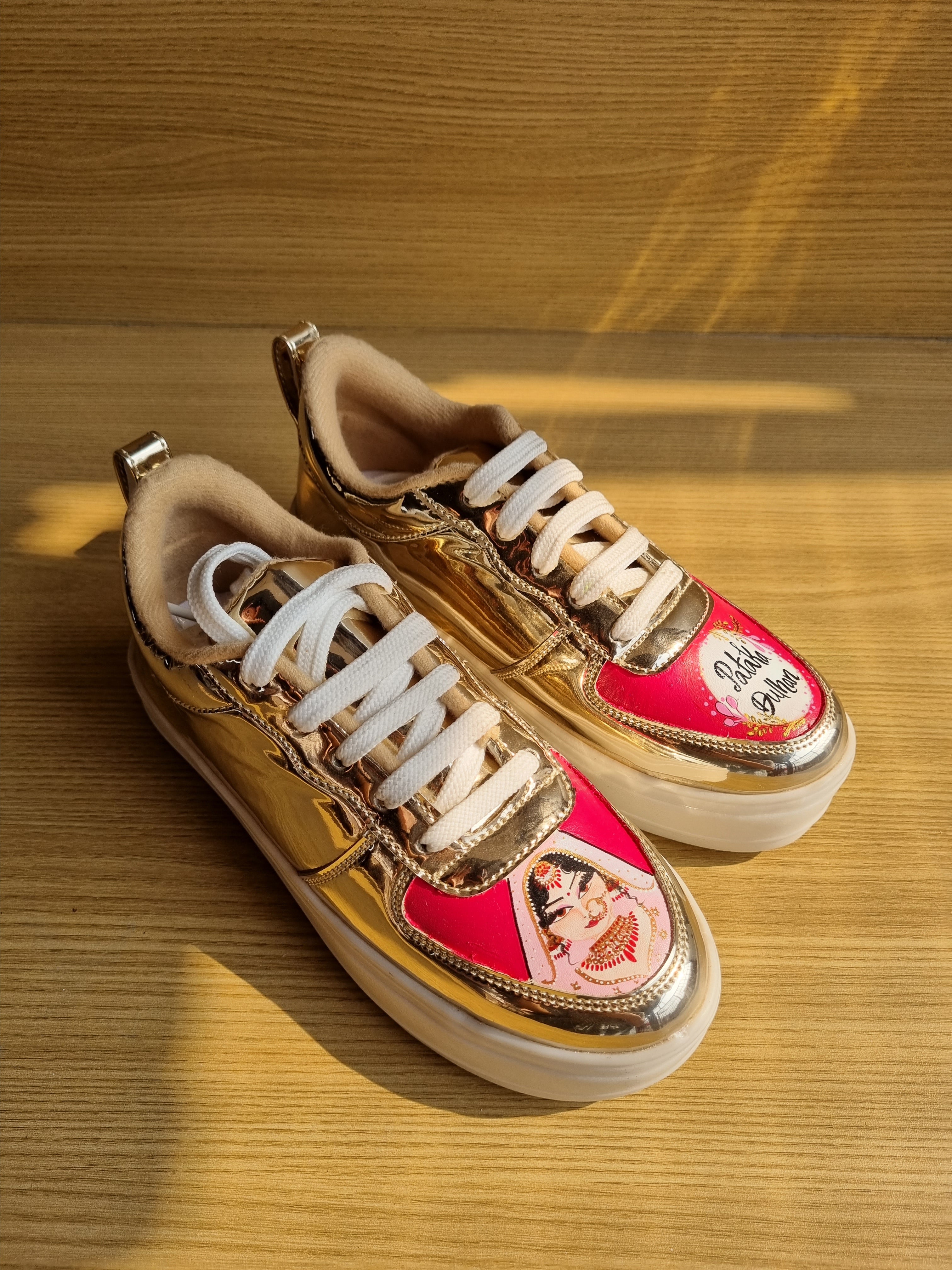 LED RECHARGEABLE GOLDEN BRIDAL  sneakers