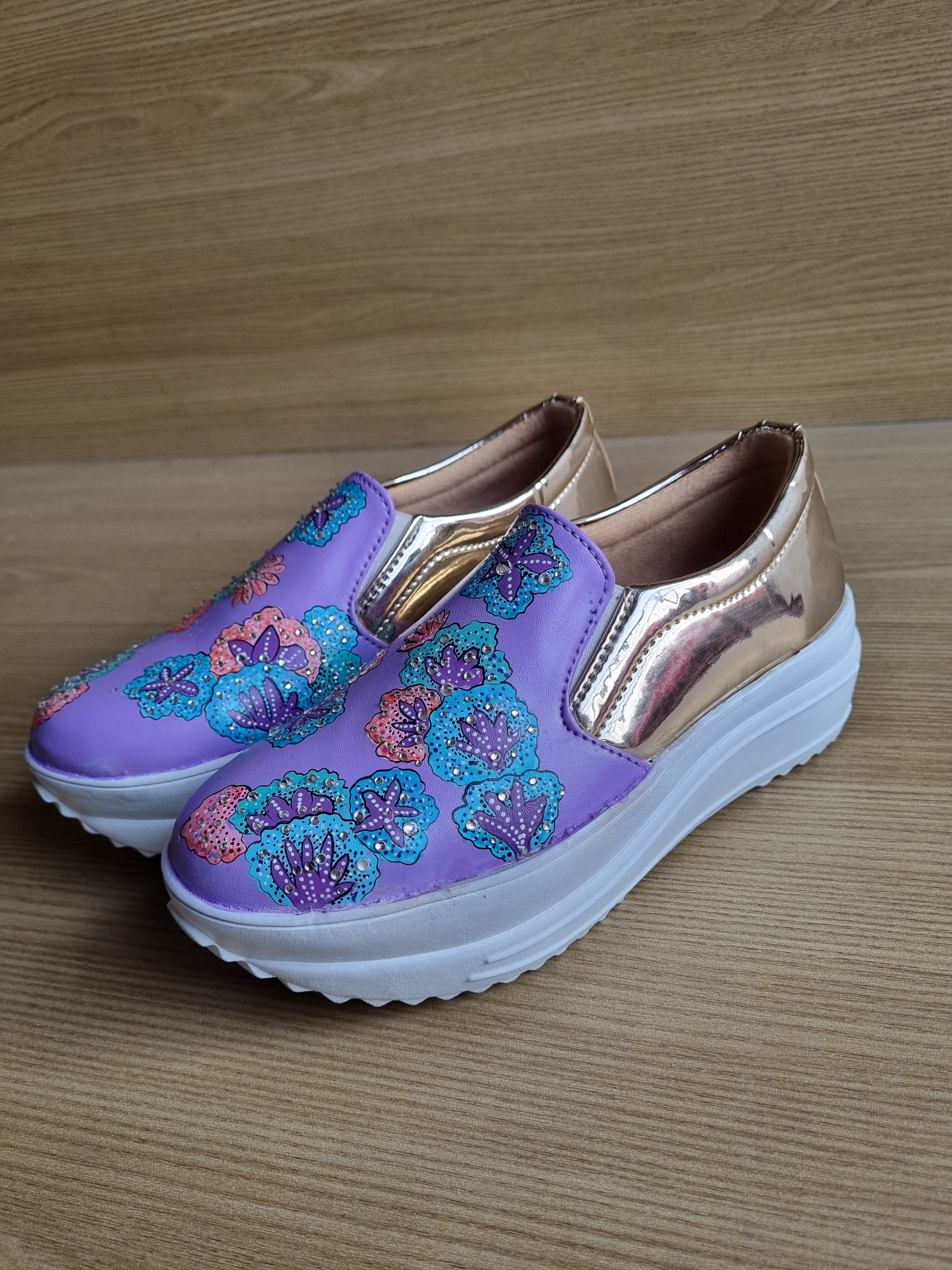 Lavander 2inch sneaker heel