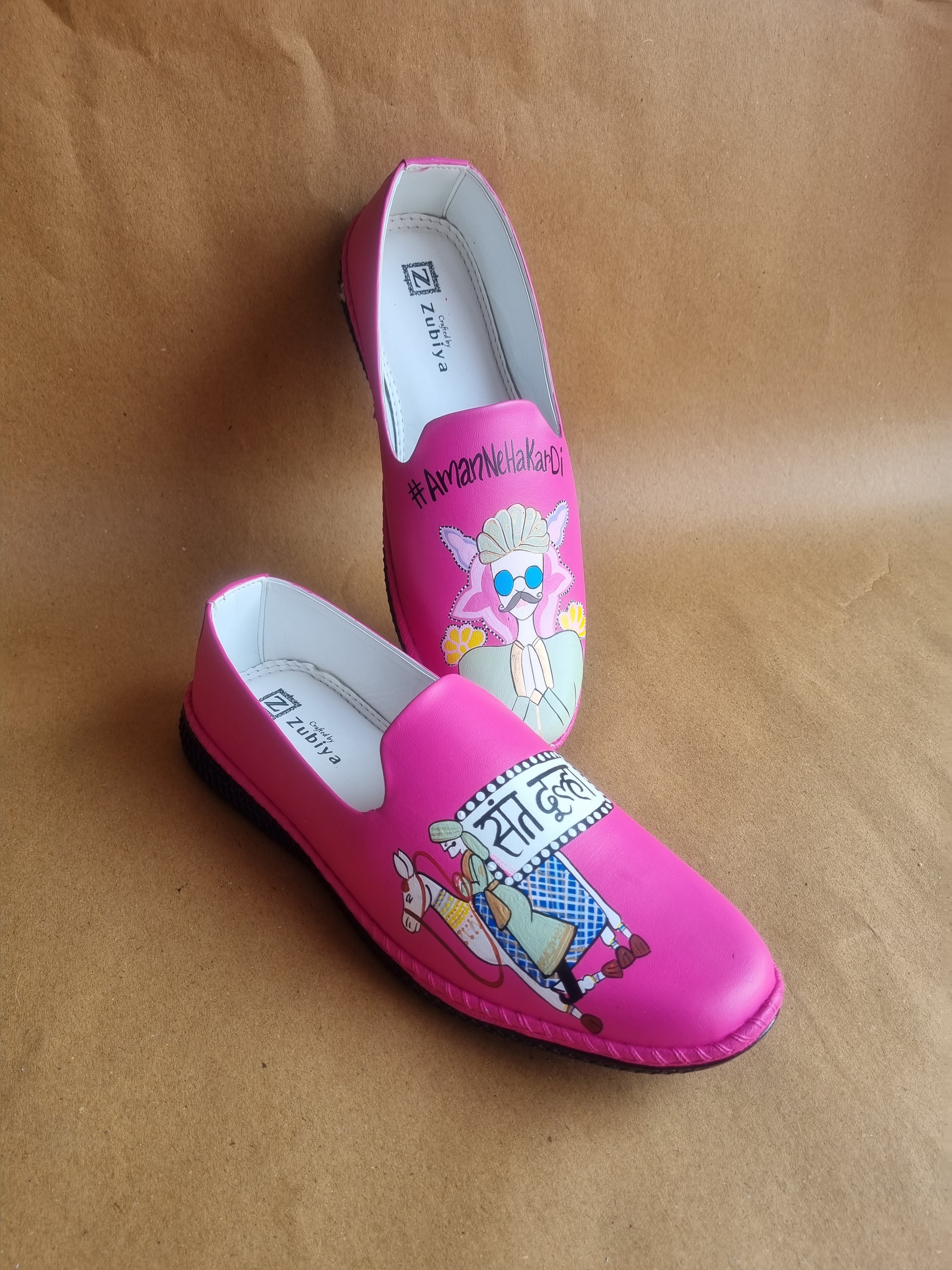 Rajasthani hot pink Mojris