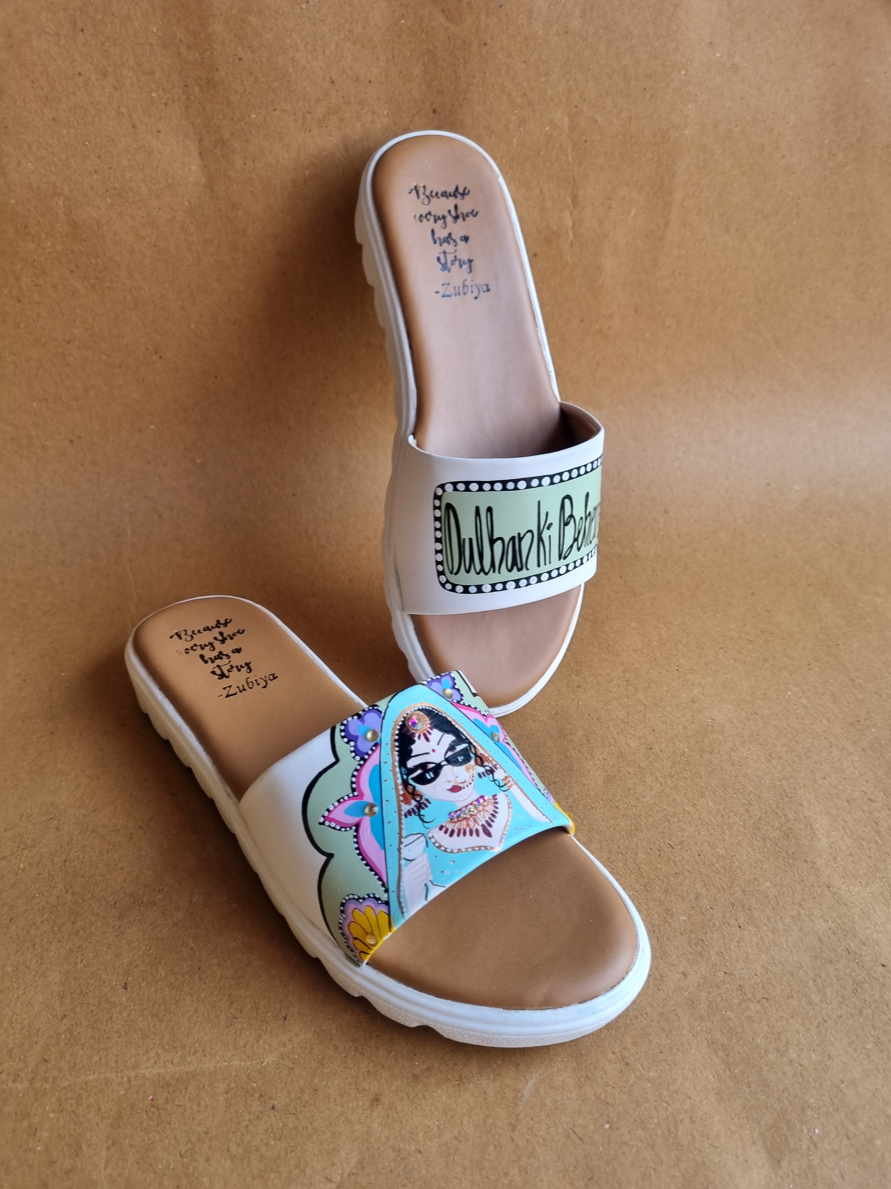 Yellow bridal Artwork Heels