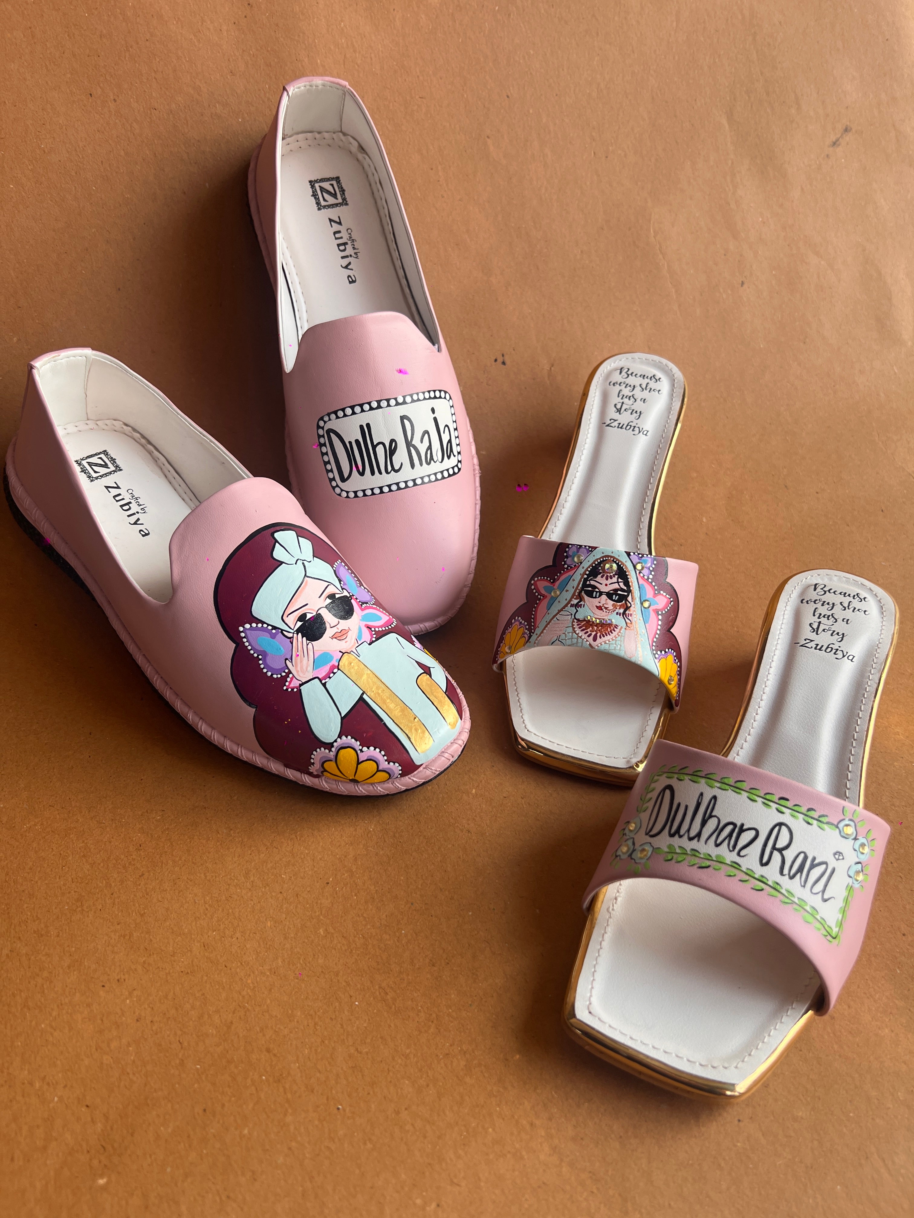 Onion pink dulhe raja -dulhan rani swag couple combo