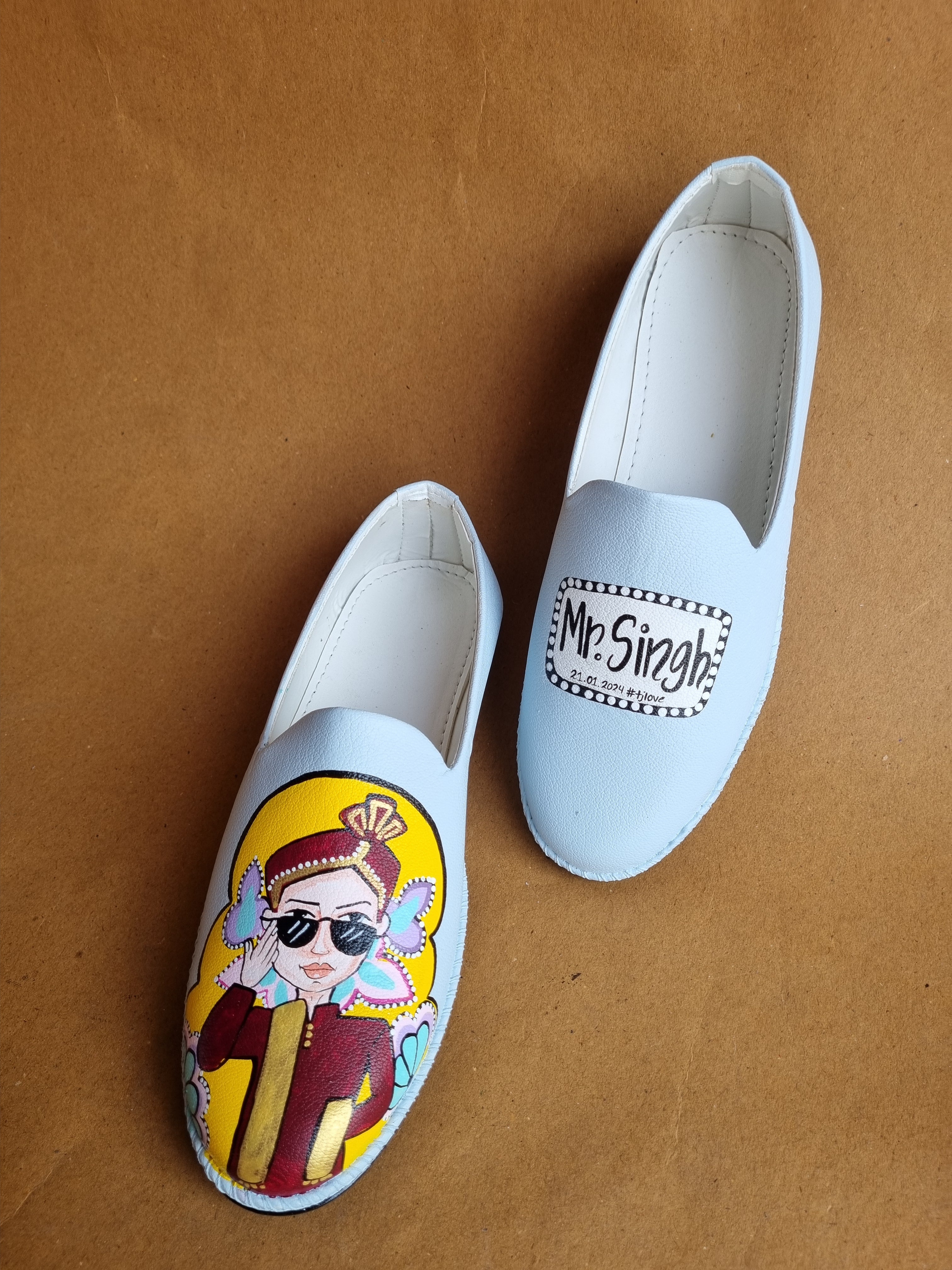 Powder blue dulha mojris