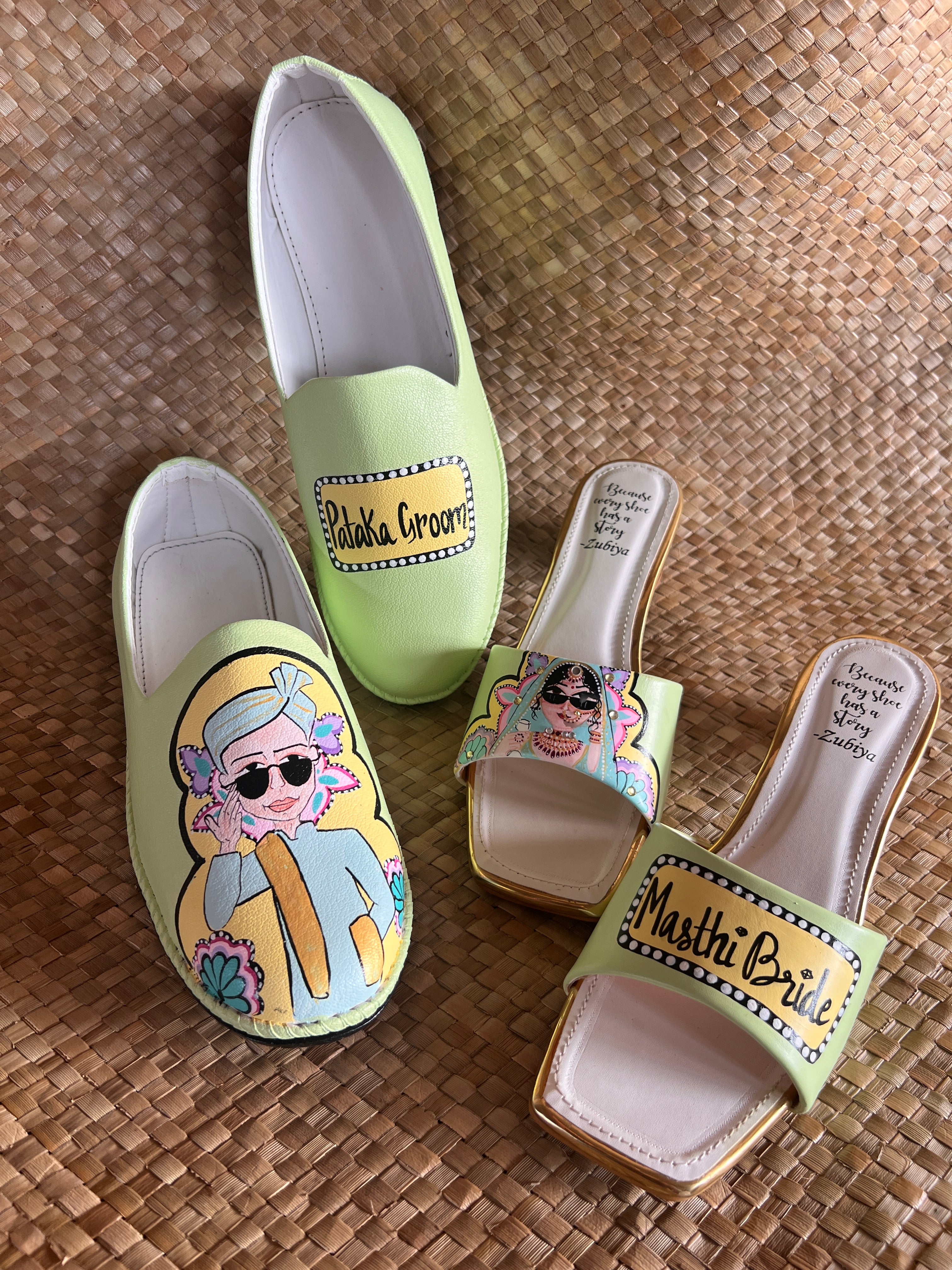 Mint green couple combo