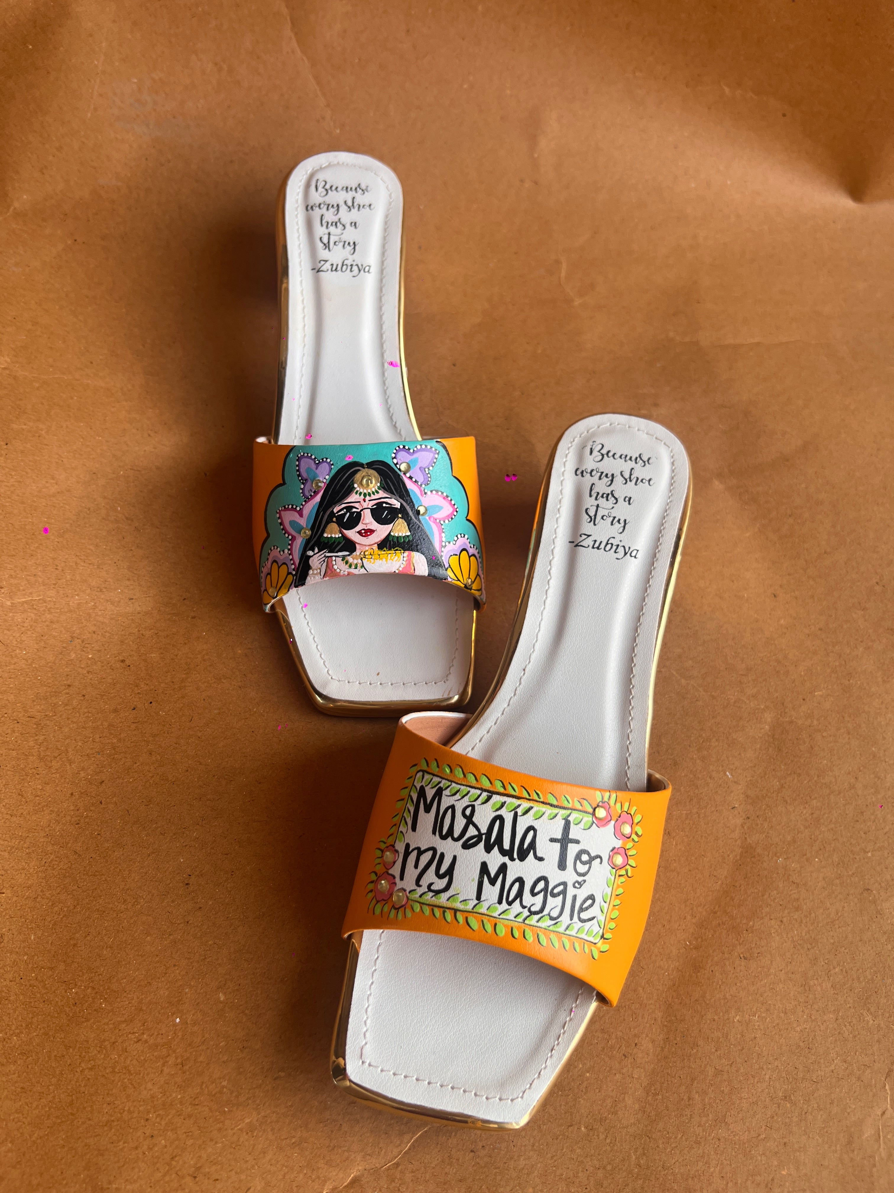 Orangish Yellow filmy swag couple combo