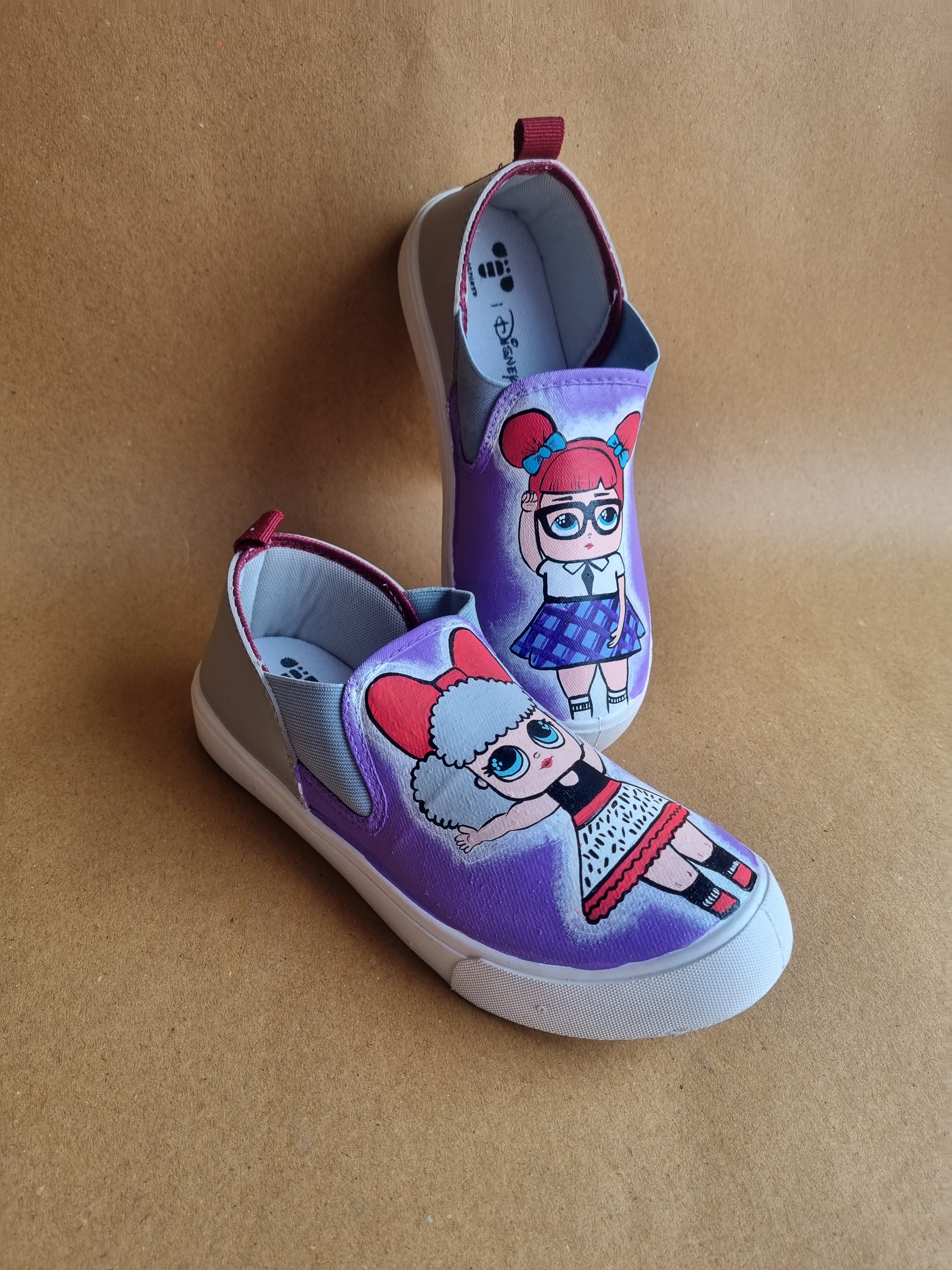lol dolls lavender Slip-Ons