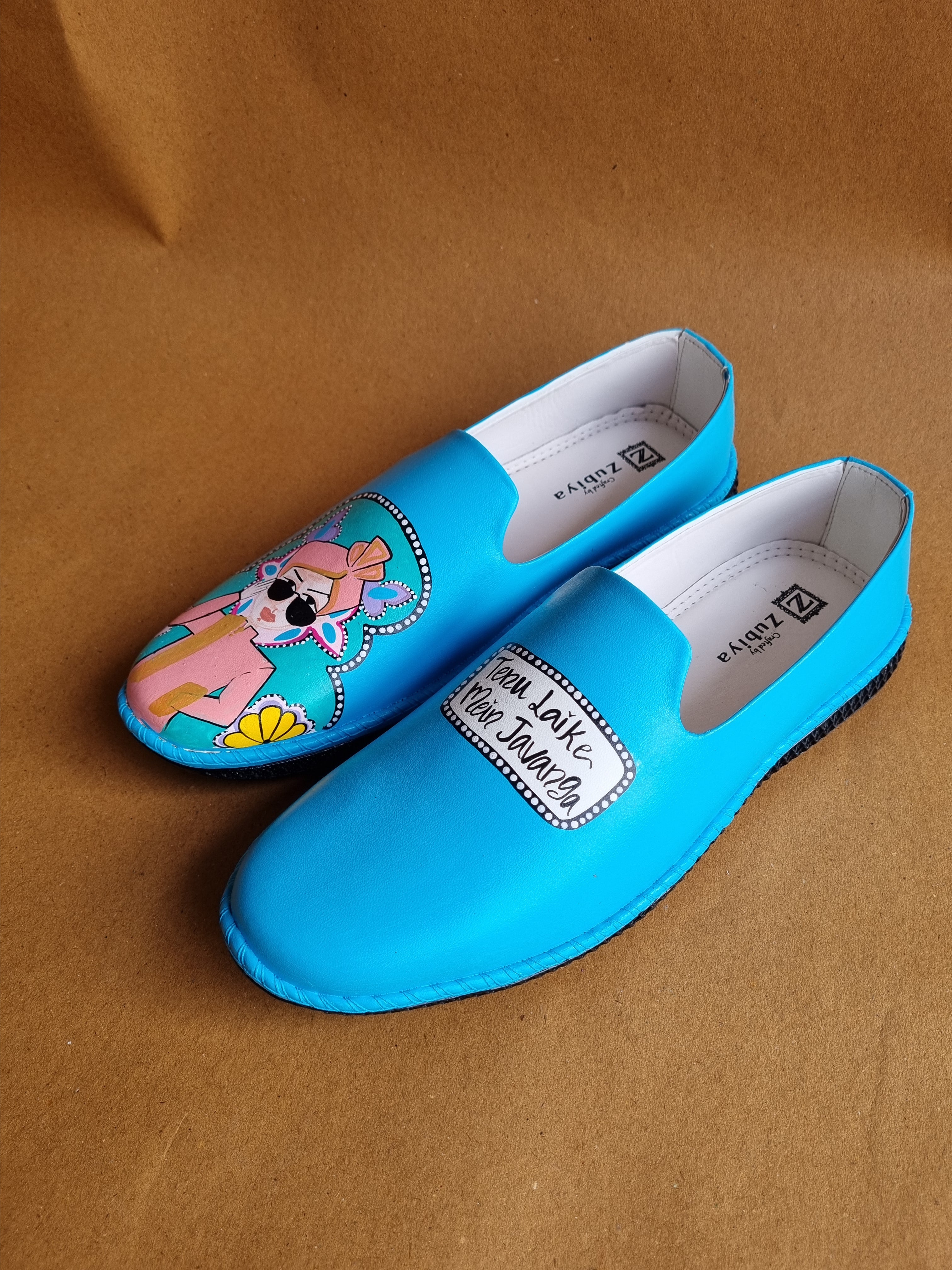 Sky blue dulha mojris