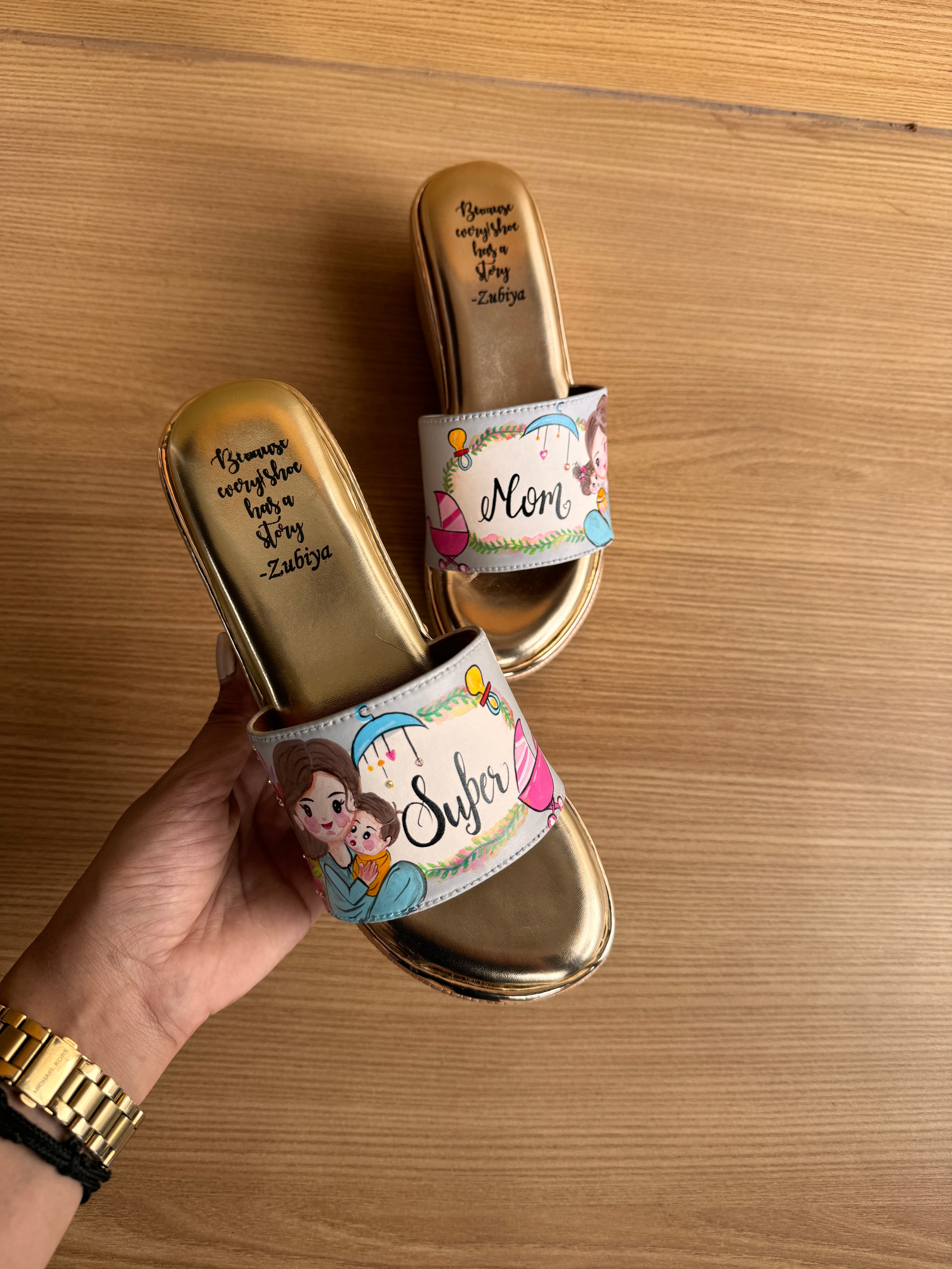 Super mom 3 inch wedges heels