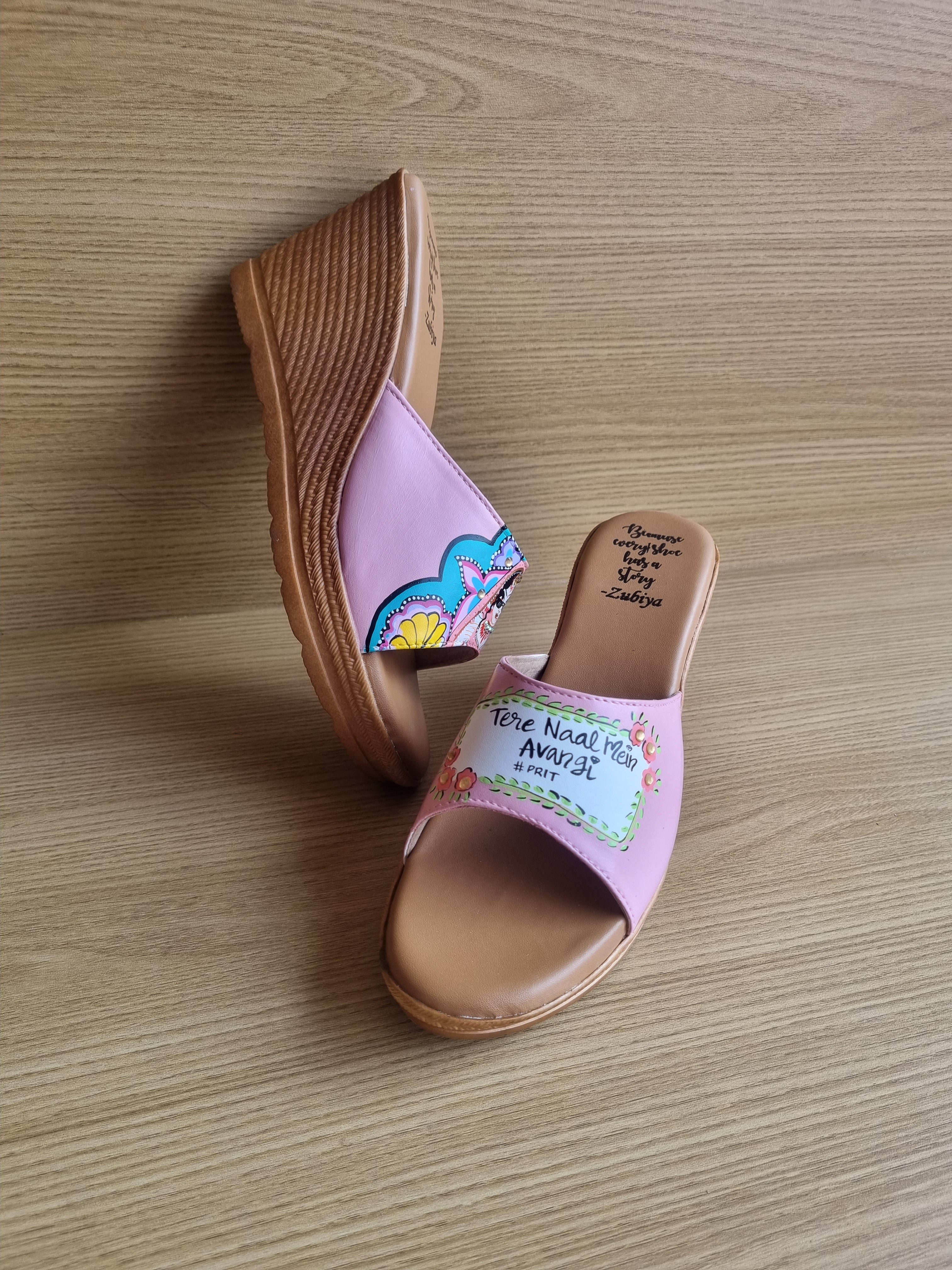 Swag dulhan pastel pink Wedges