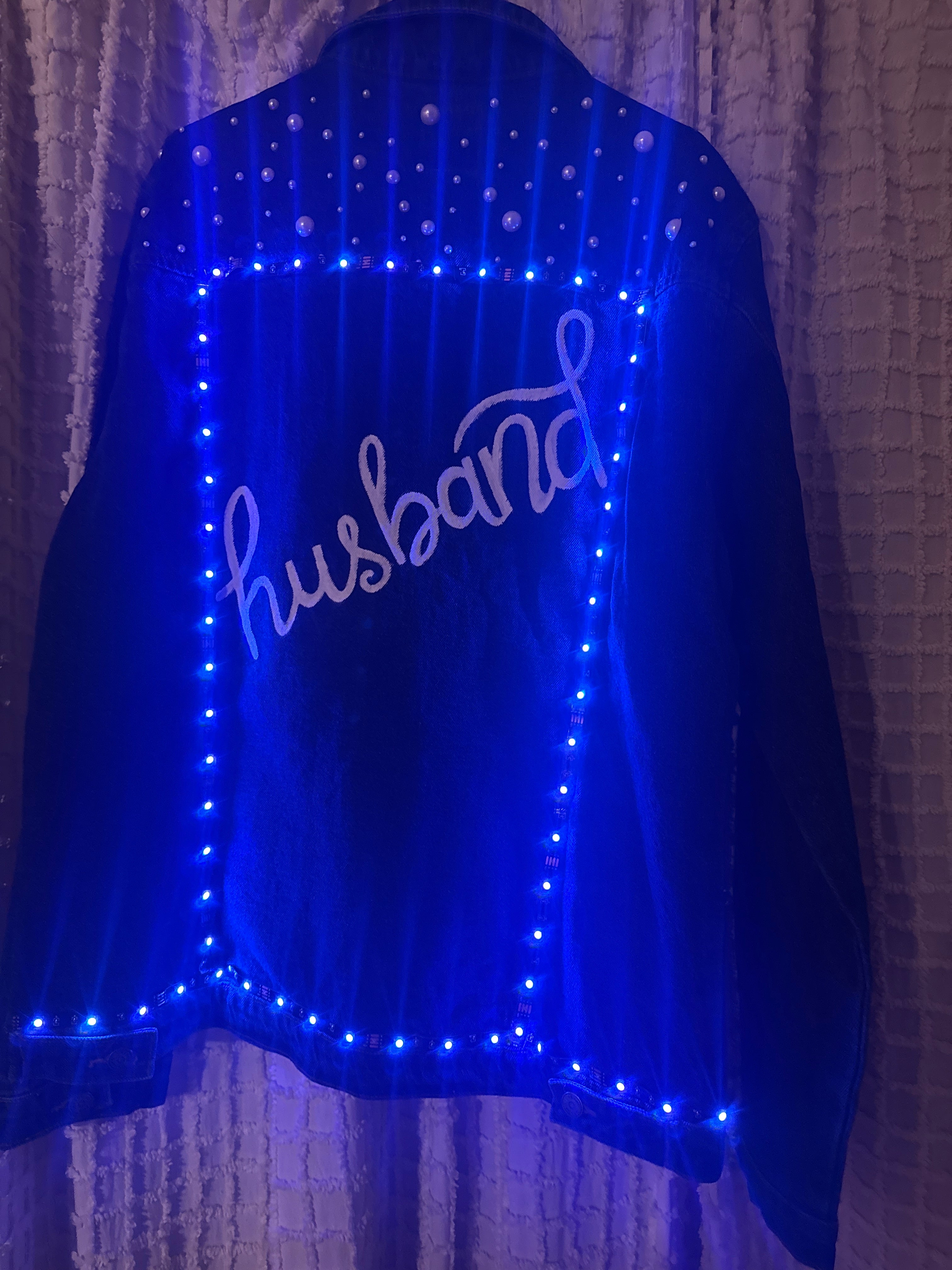 Husband Pearl Denim jacket with LED lights